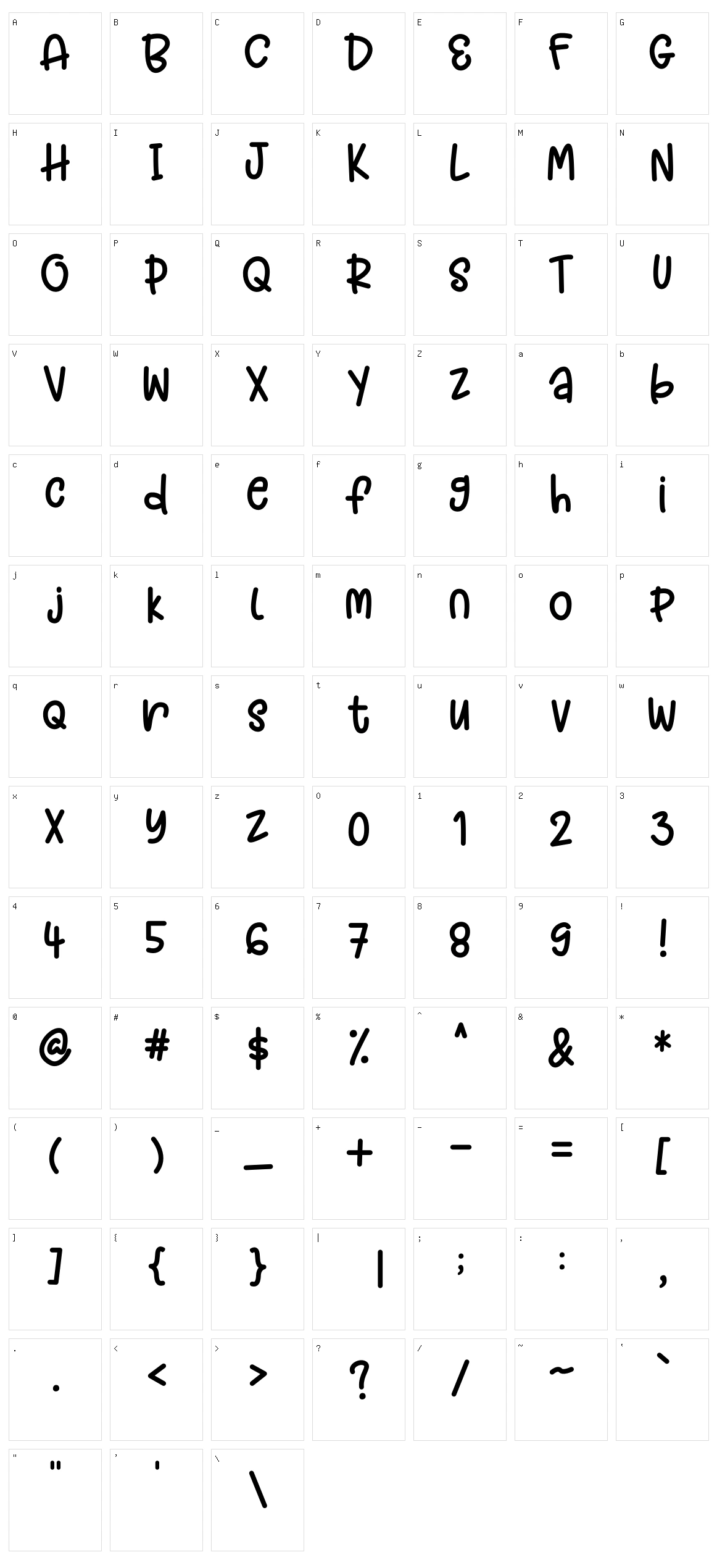 Candlenut Spice Character Set