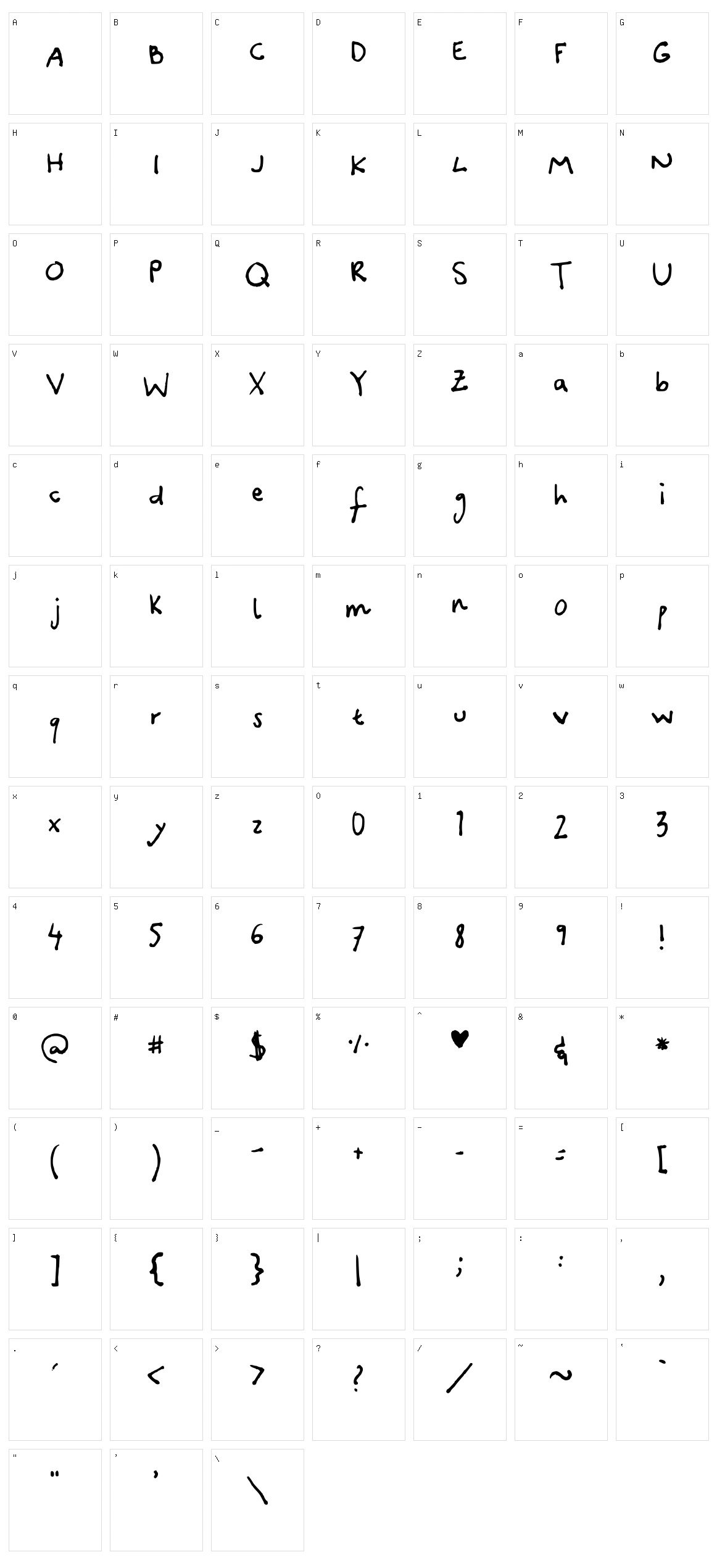 Canidae Hand Character Set