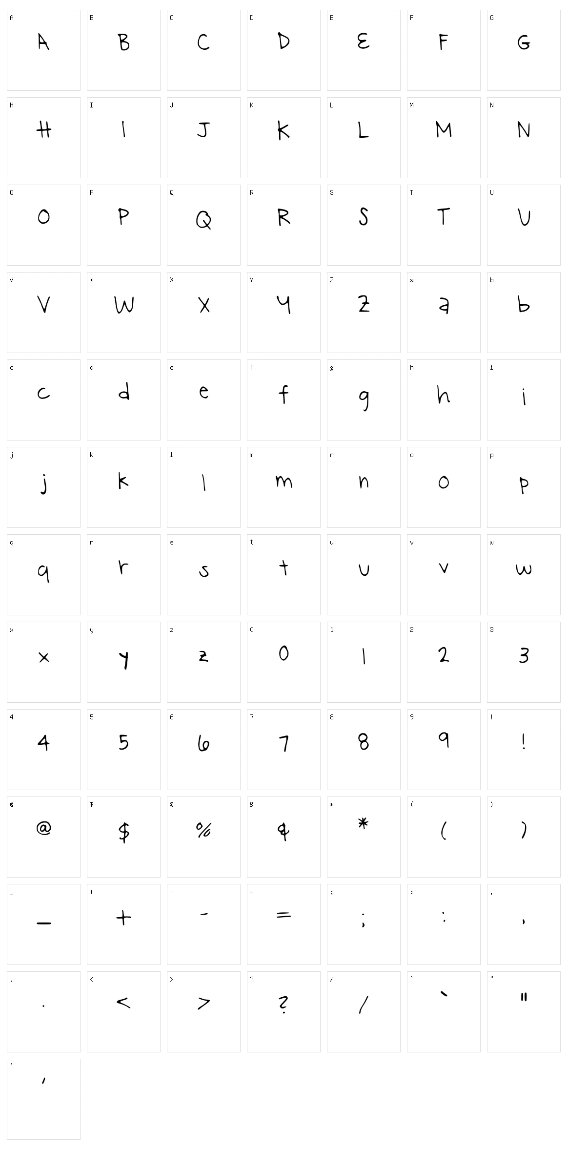 Capella Star Character Set