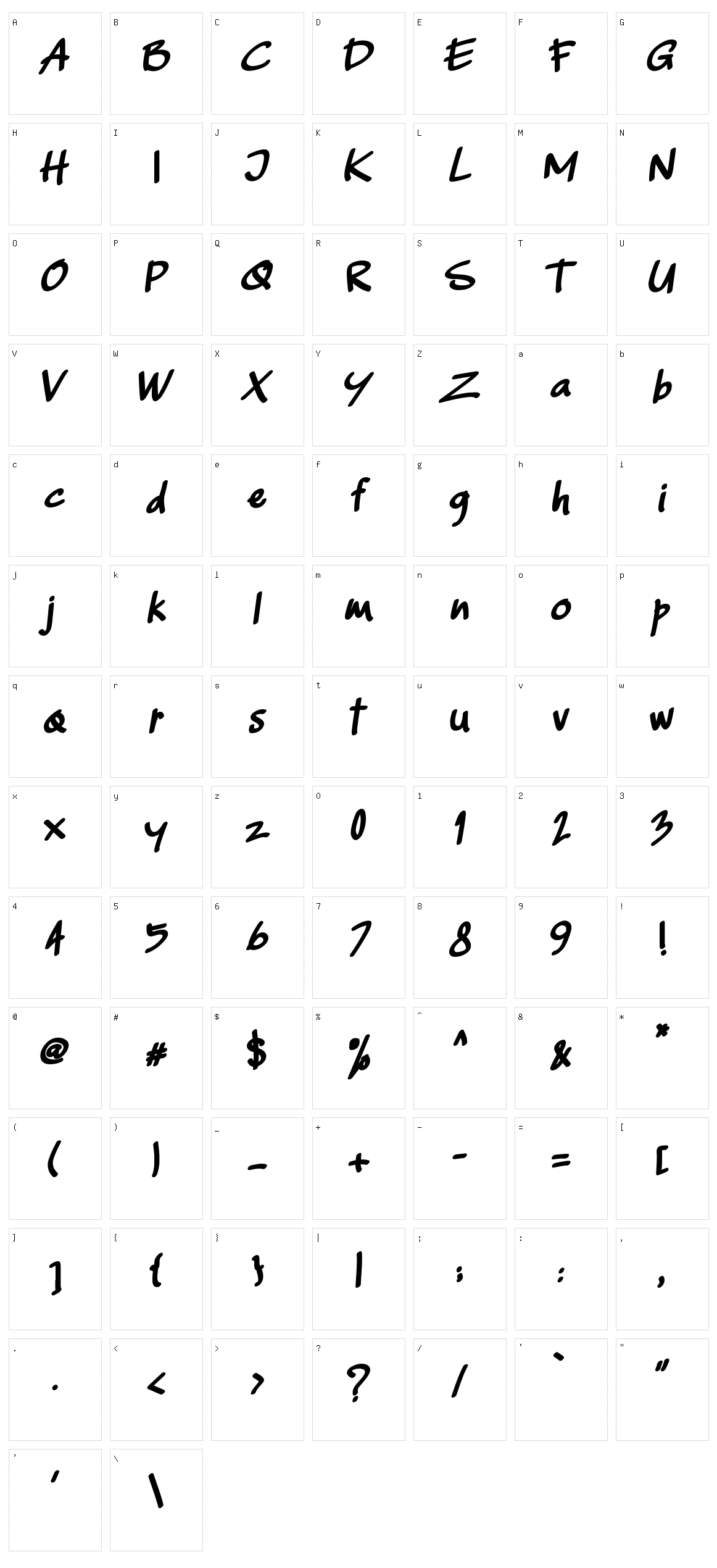 Capellen Character Set