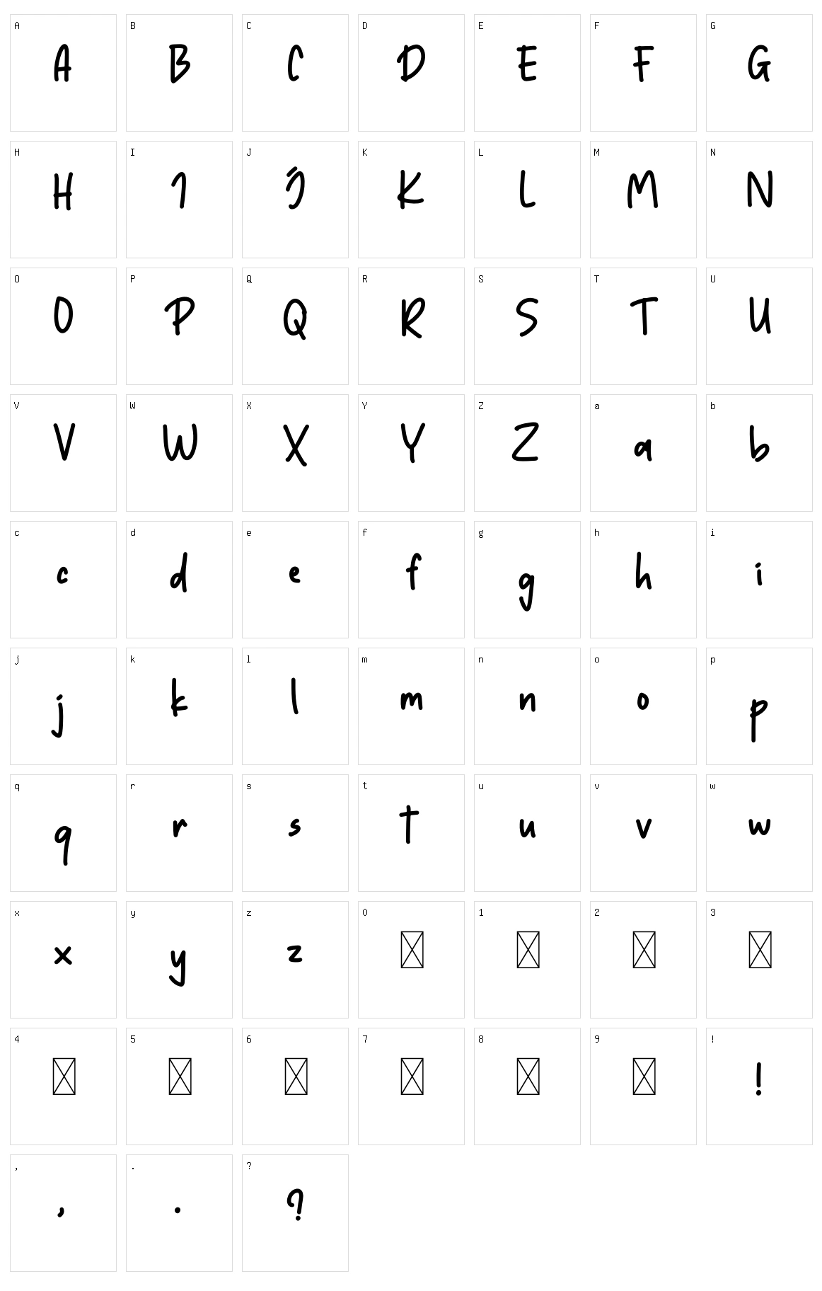 Capslock Character Set