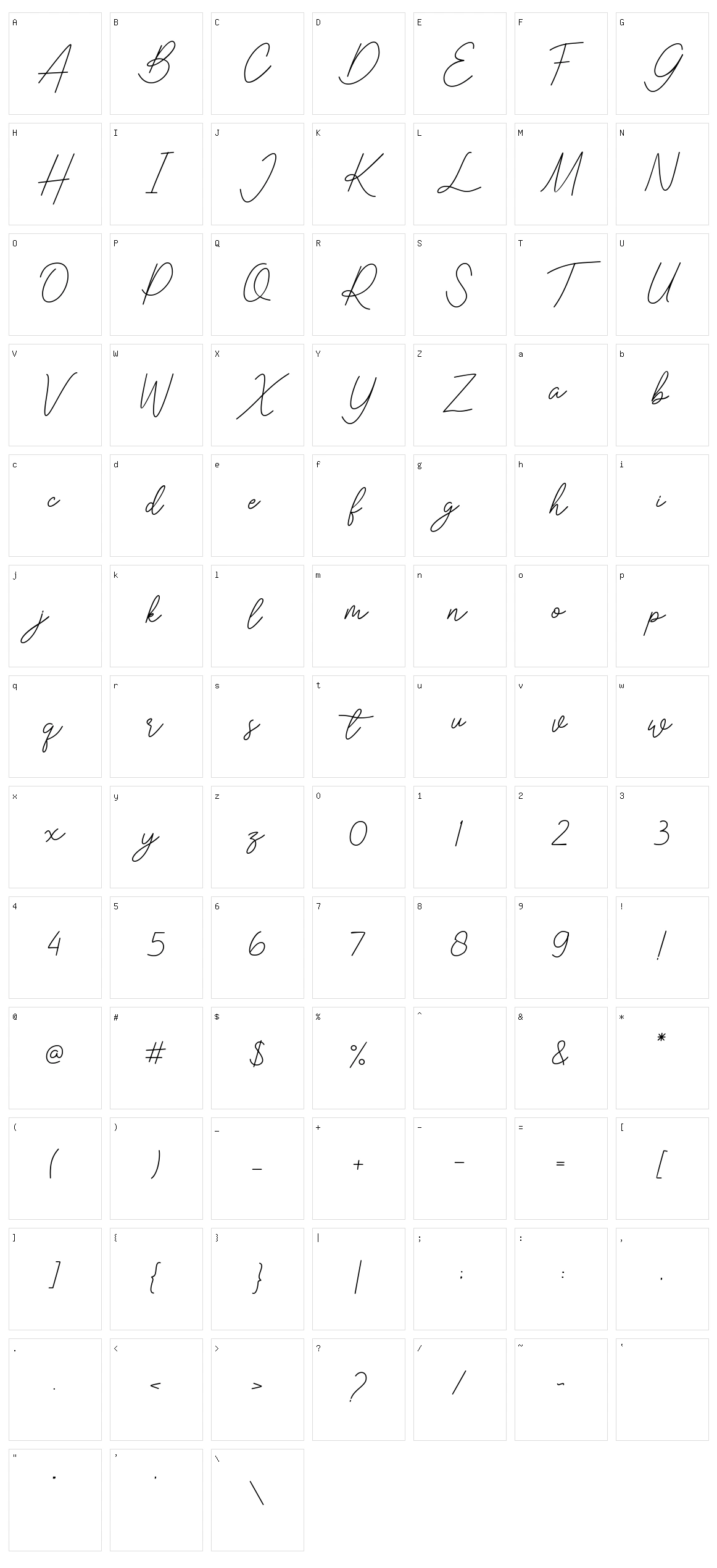 Caramella Character Set