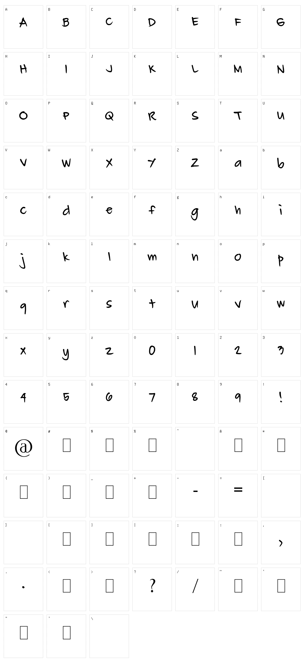 Carl John Character Set