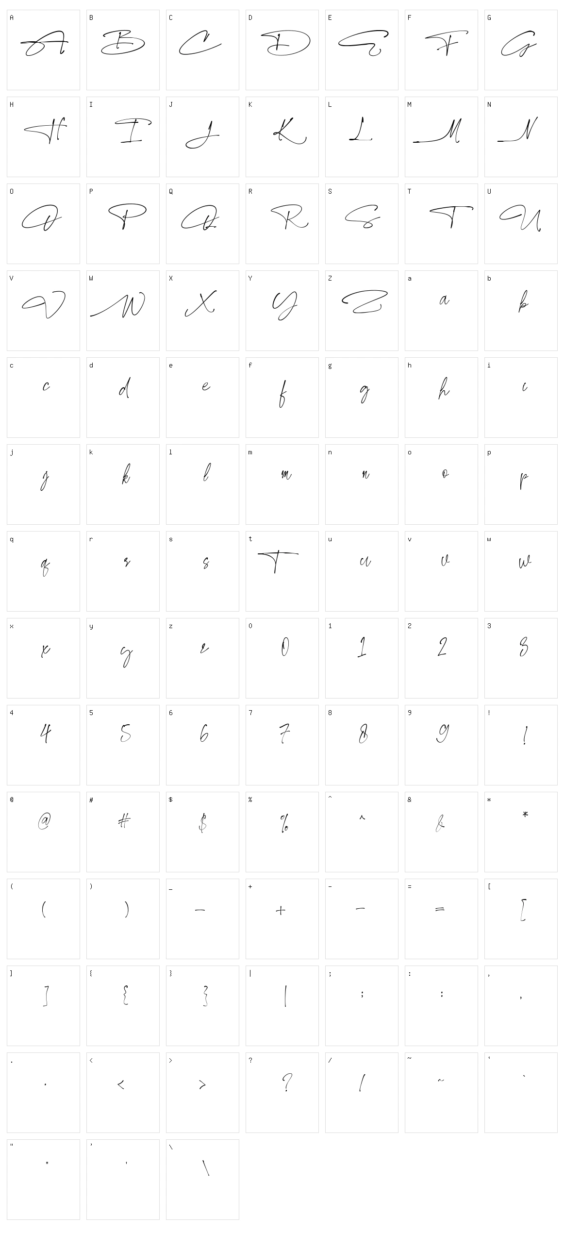 Carlista Buttery Character Set