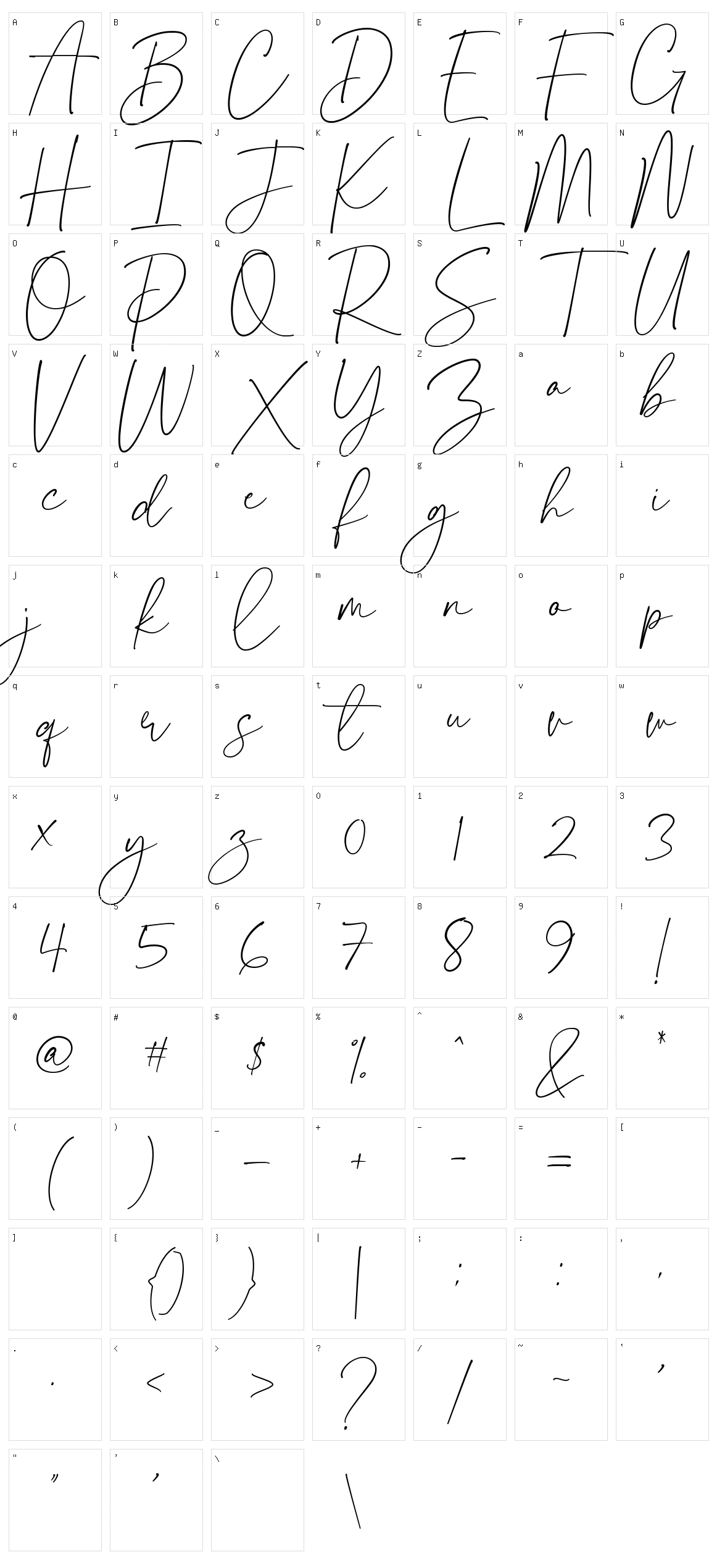 Carmelot Character Set