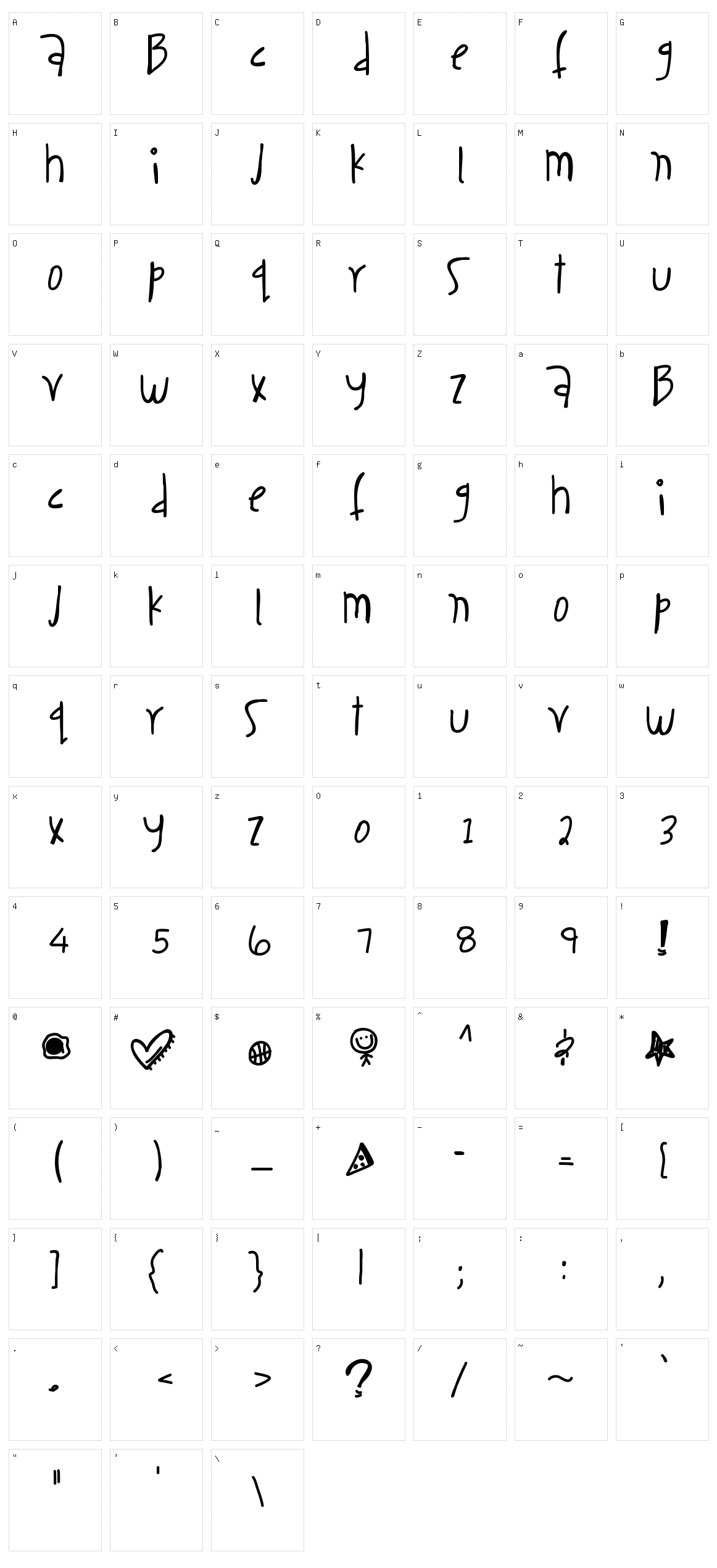 Case Addiction Character Set