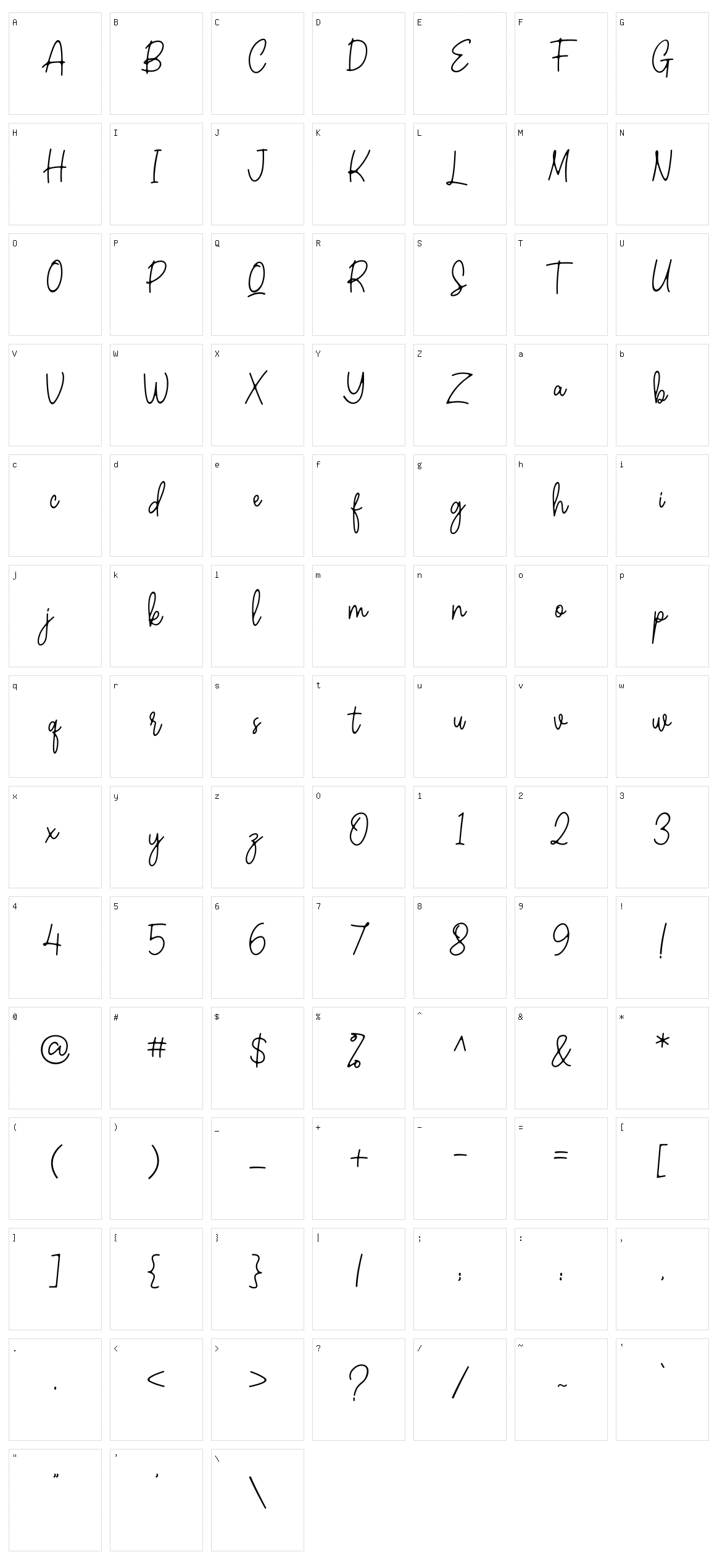 Castlerock Character Set