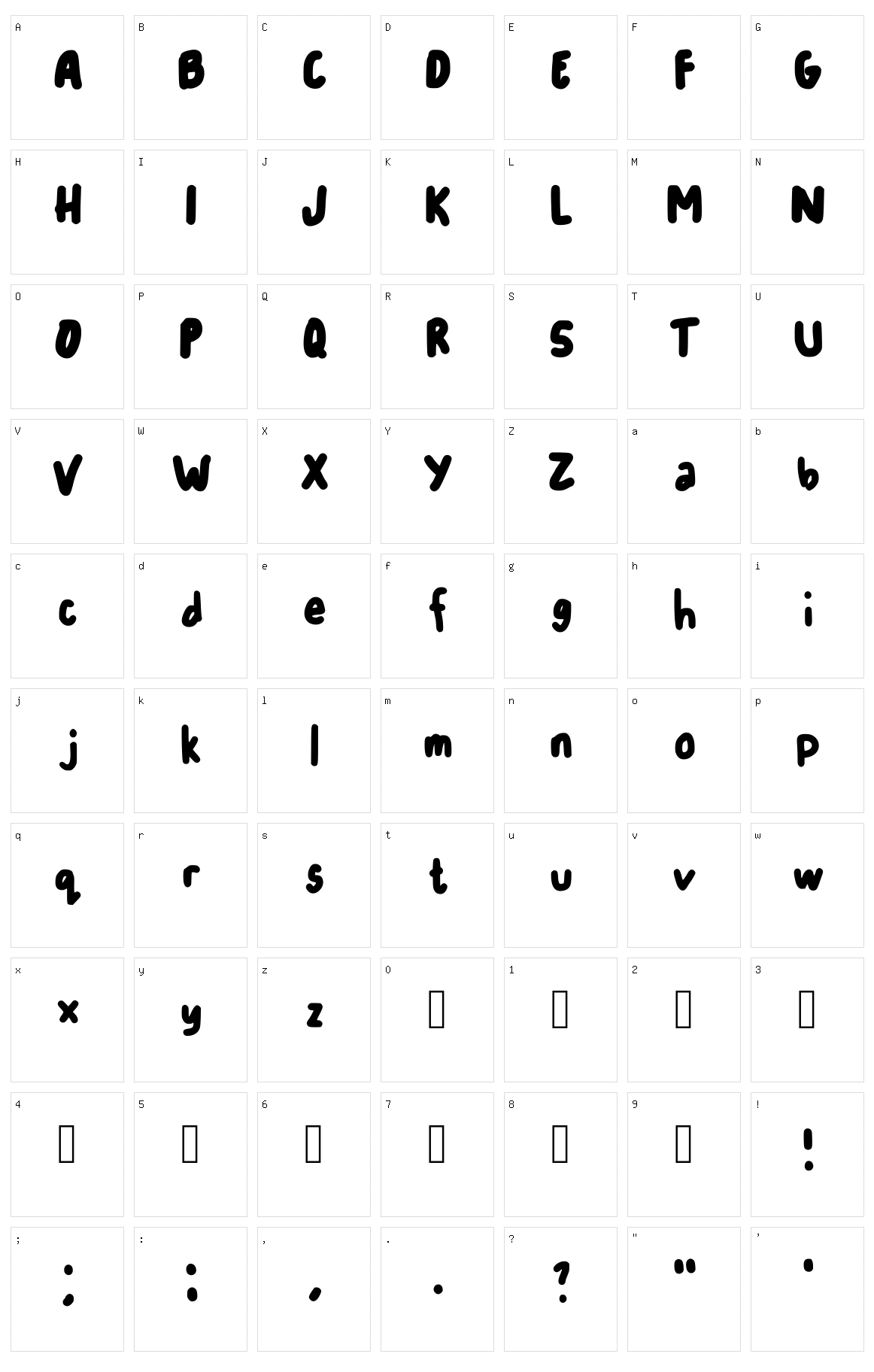 Cataleya Character Set