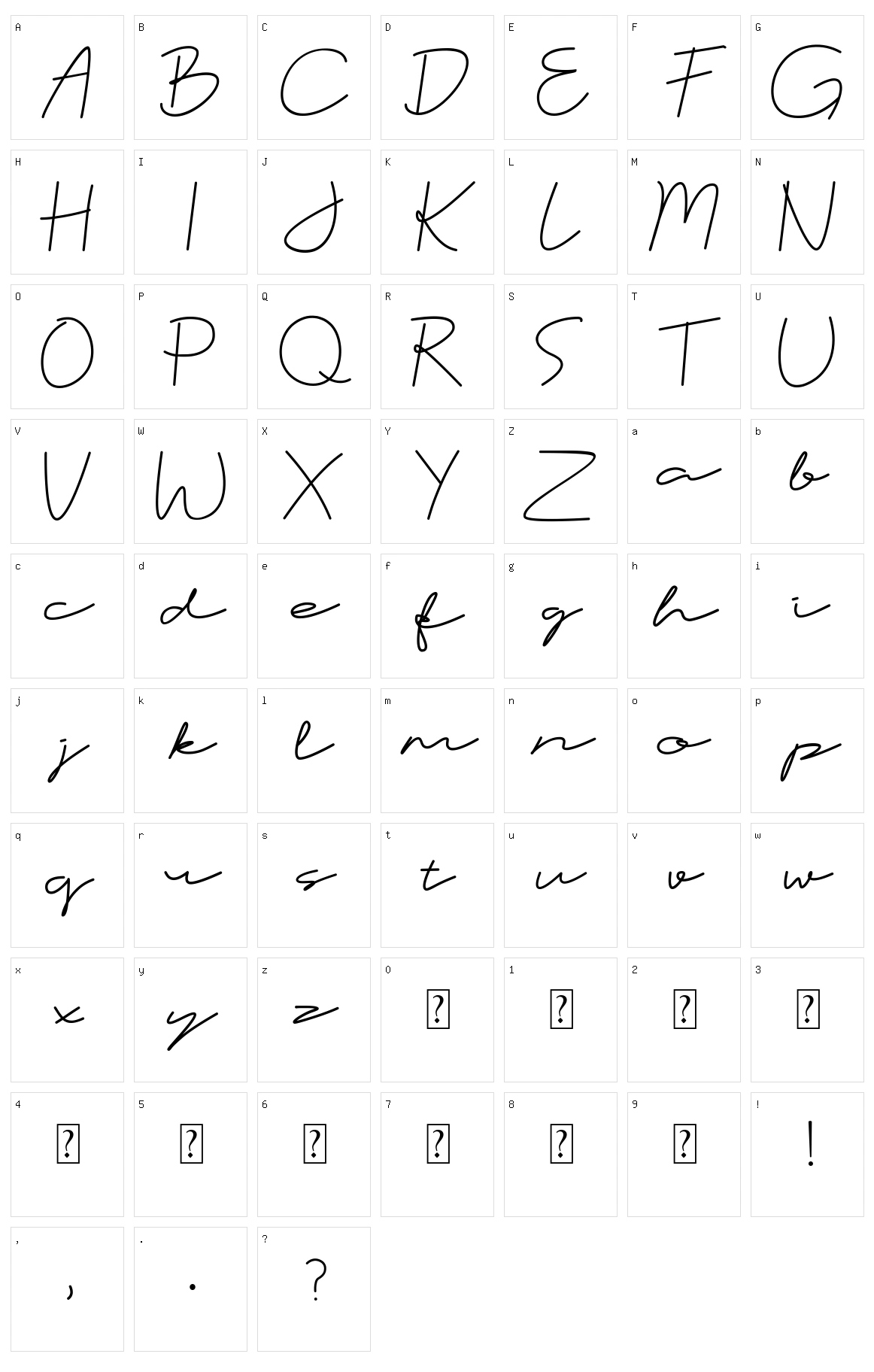 Catalyna Character Set