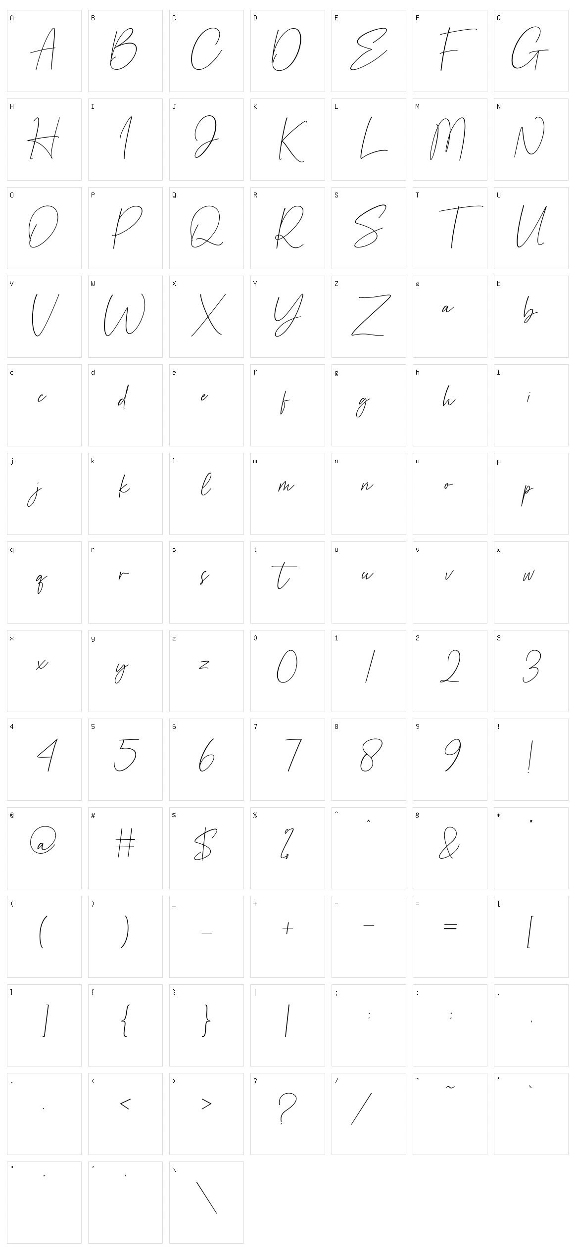 Cellestial Character Set