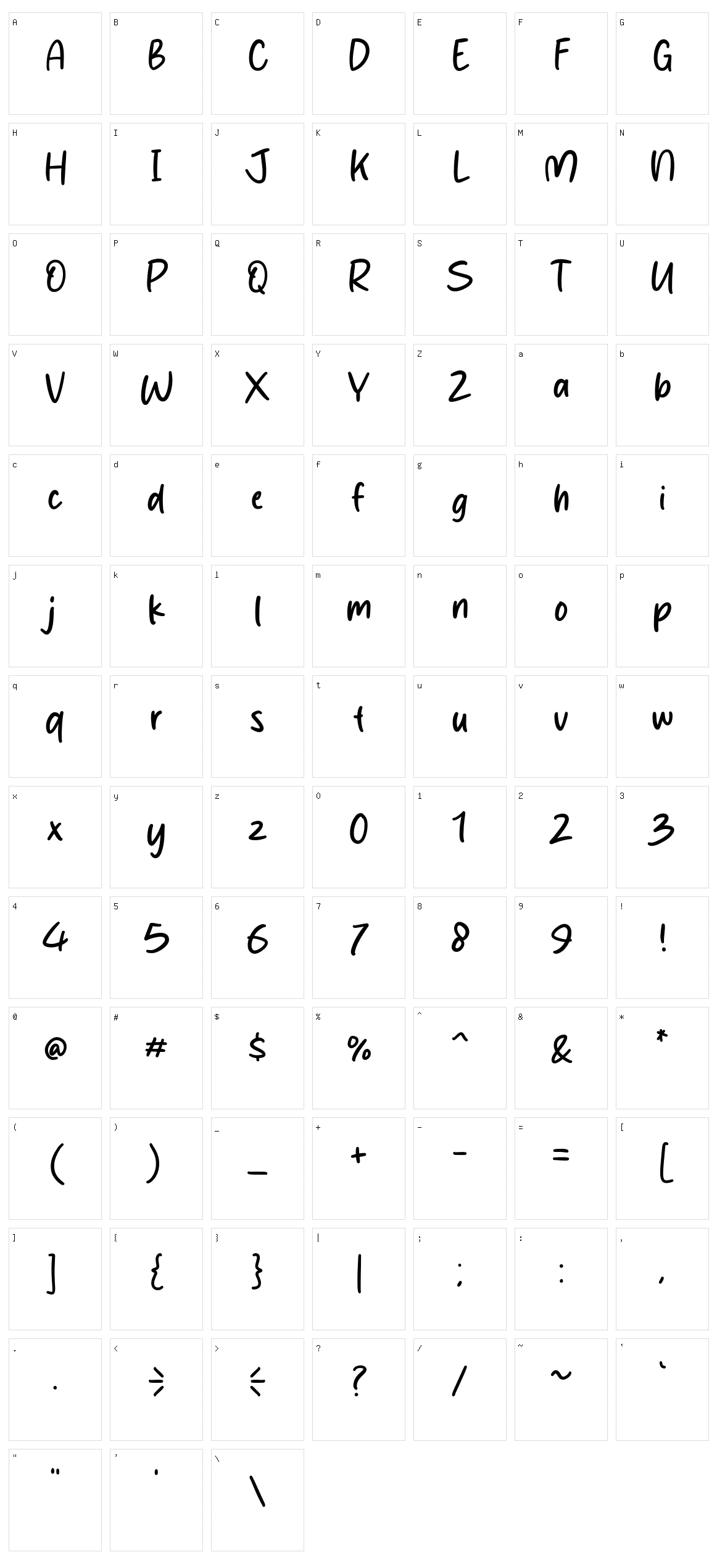 Ceremony Character Set