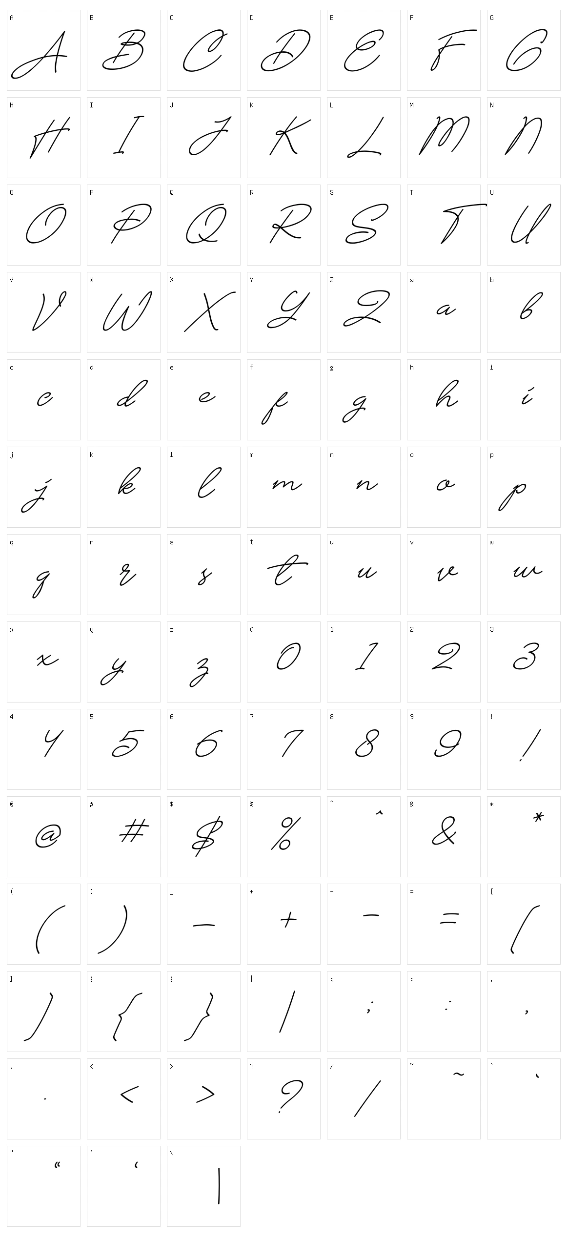Chalisa Character Set