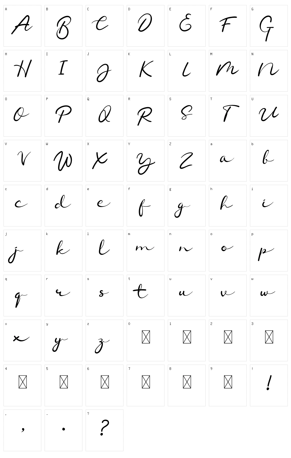 Chamelon Character Set