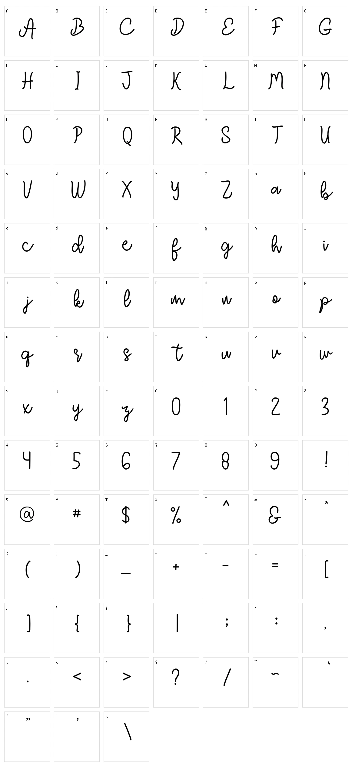 Chesta Character Set