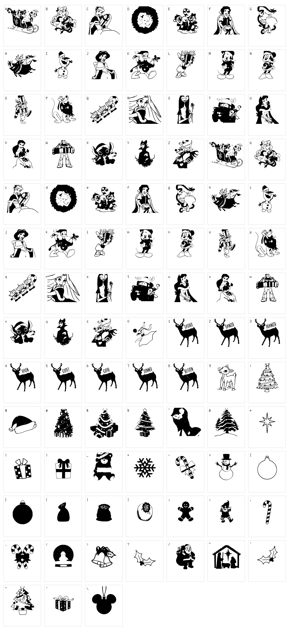 Markbats 6 Character Set