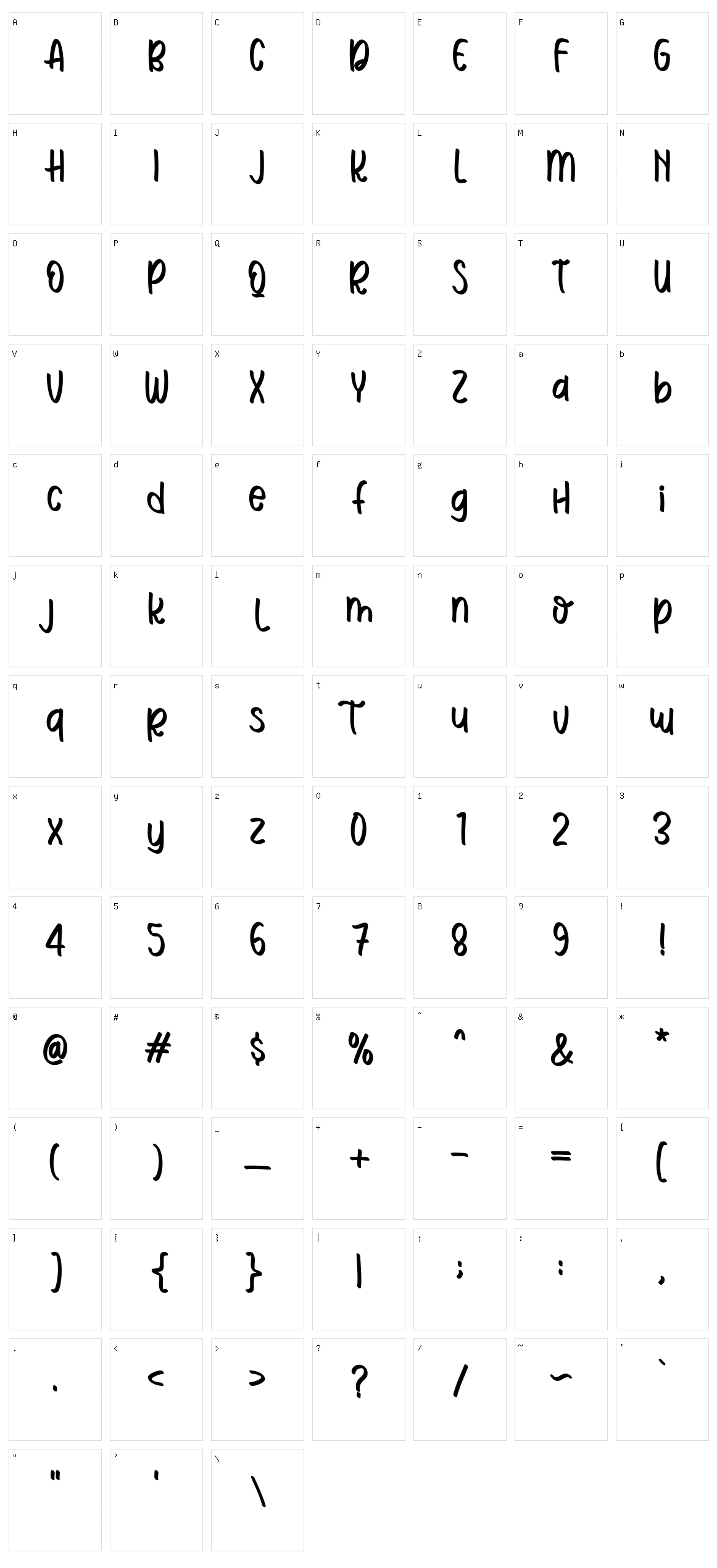 Christoper Character Set