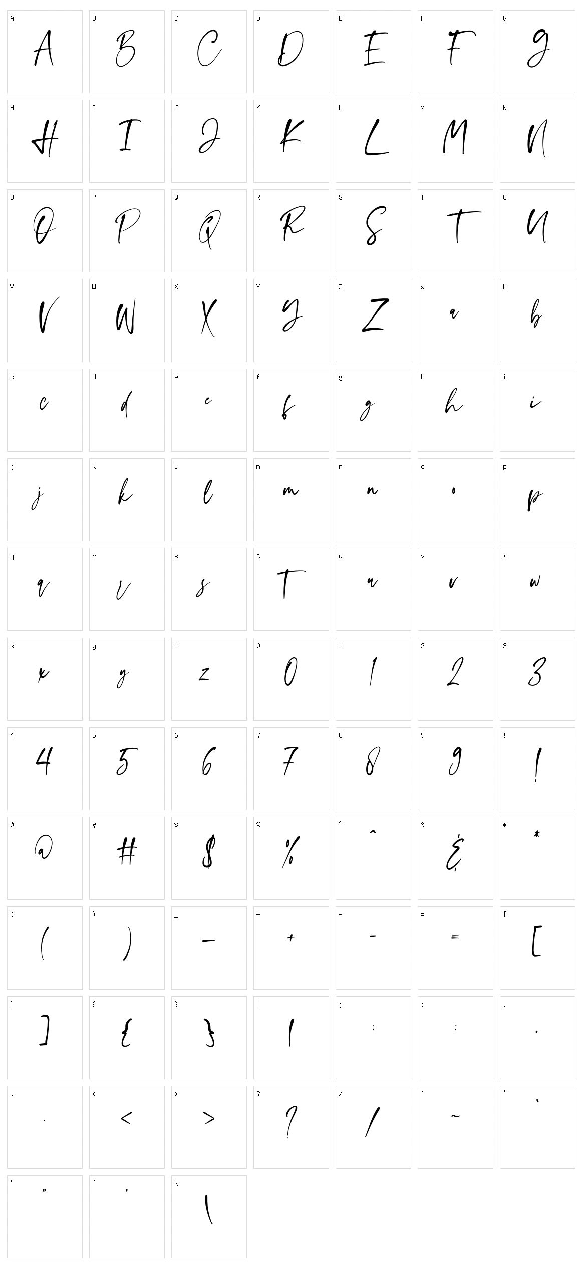 Chunky Character Set