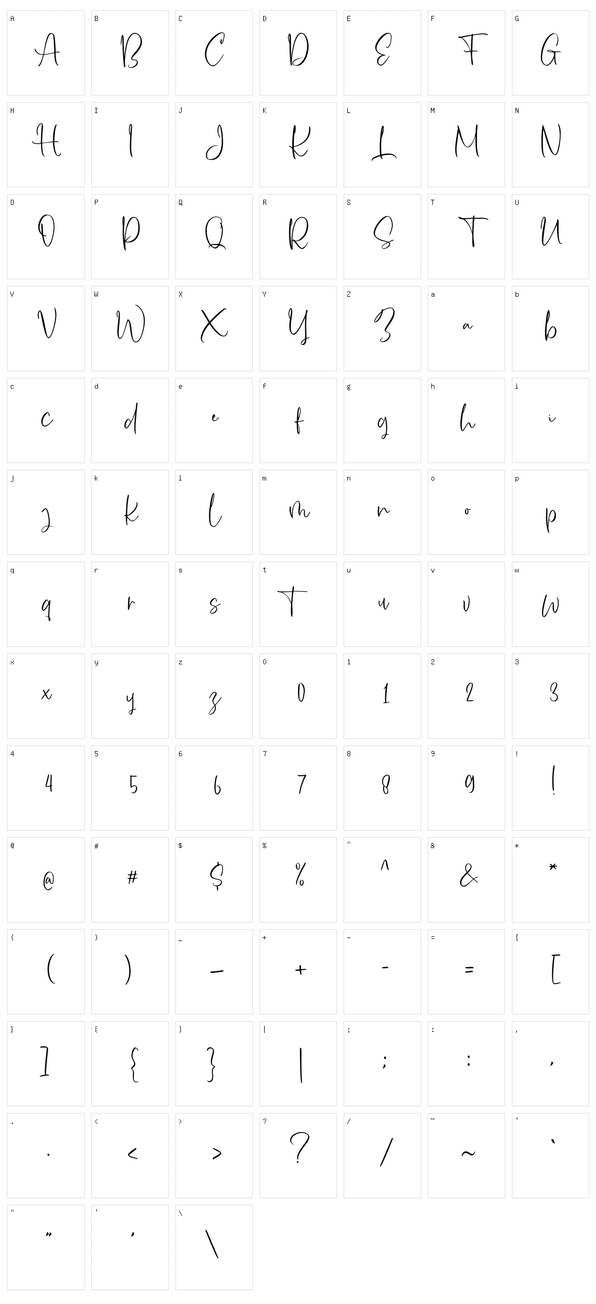Chunky Character Set