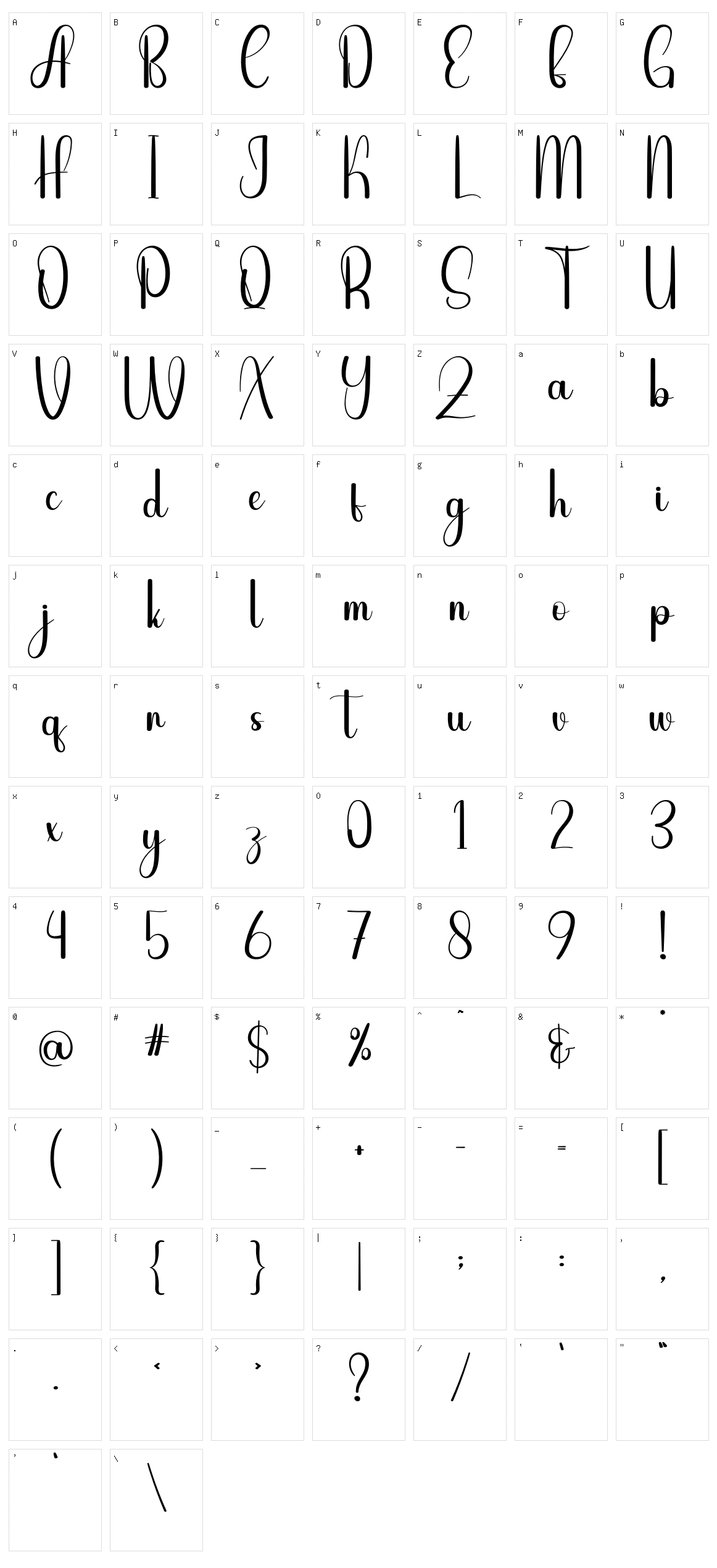Citicon Character Set