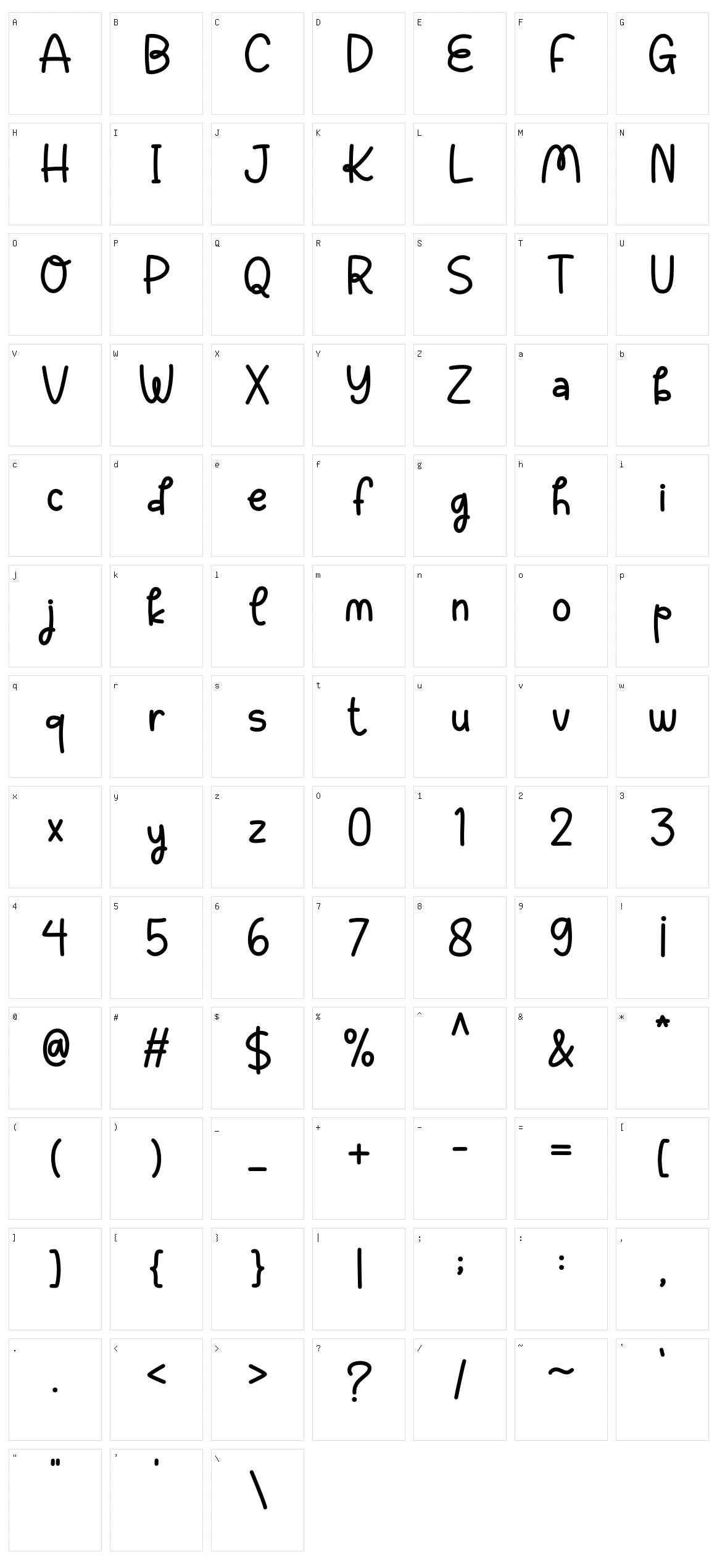 Classroom Character Set