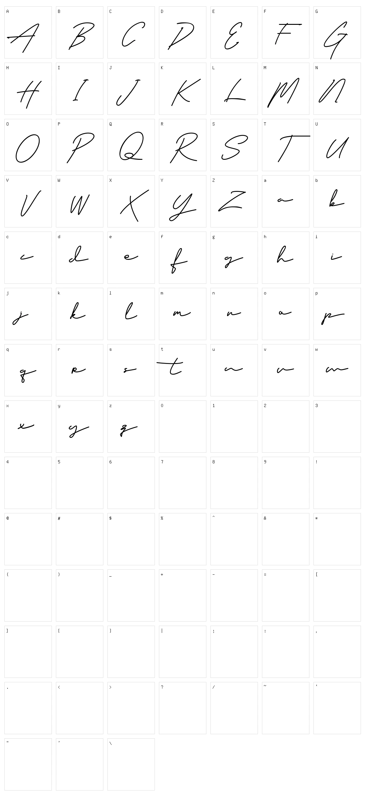 Classy Beautiful Character Set