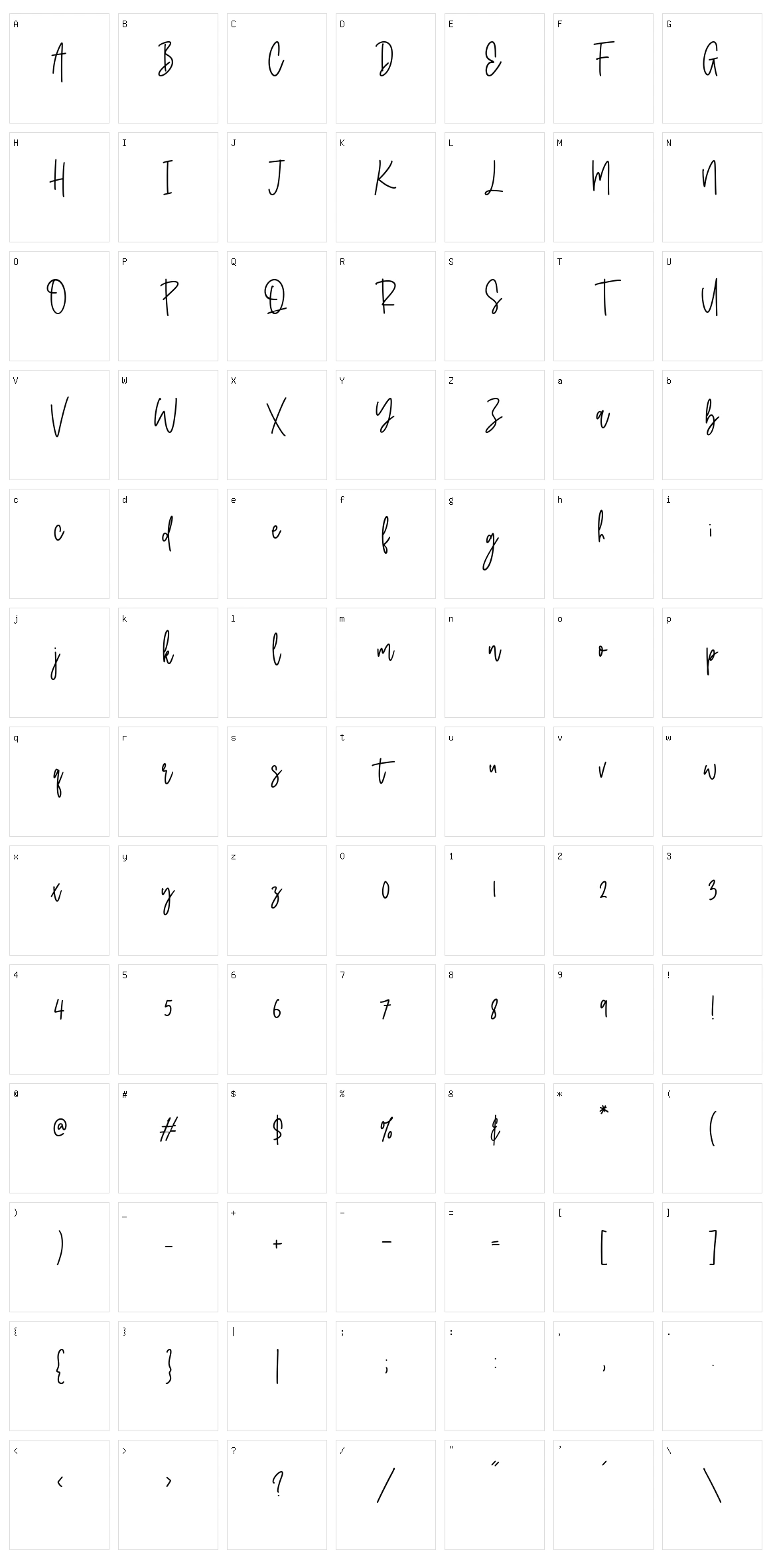 Classyday Character Set