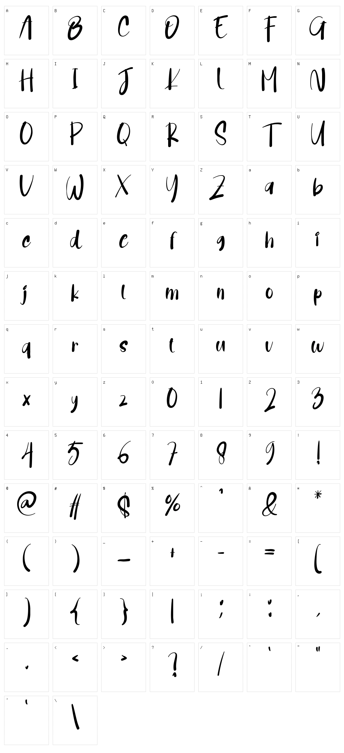 Cloud Character Set