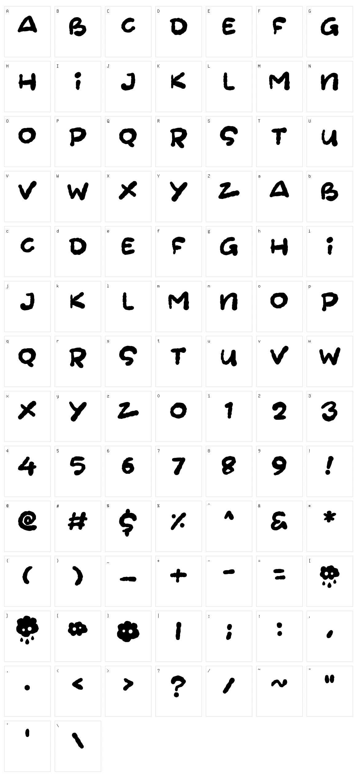 Cloudheads Character Set