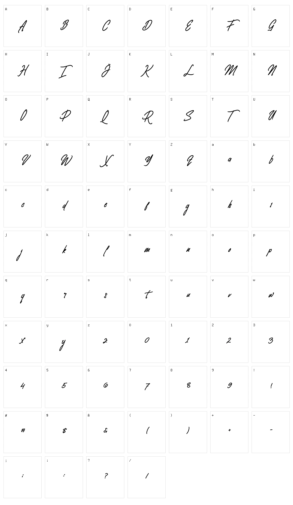 Clovvo Character Set