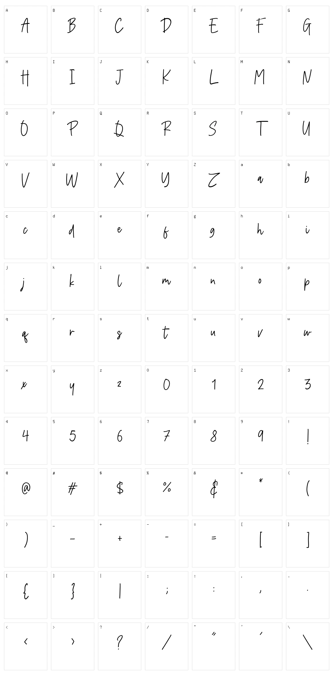 Coltisho Character Set