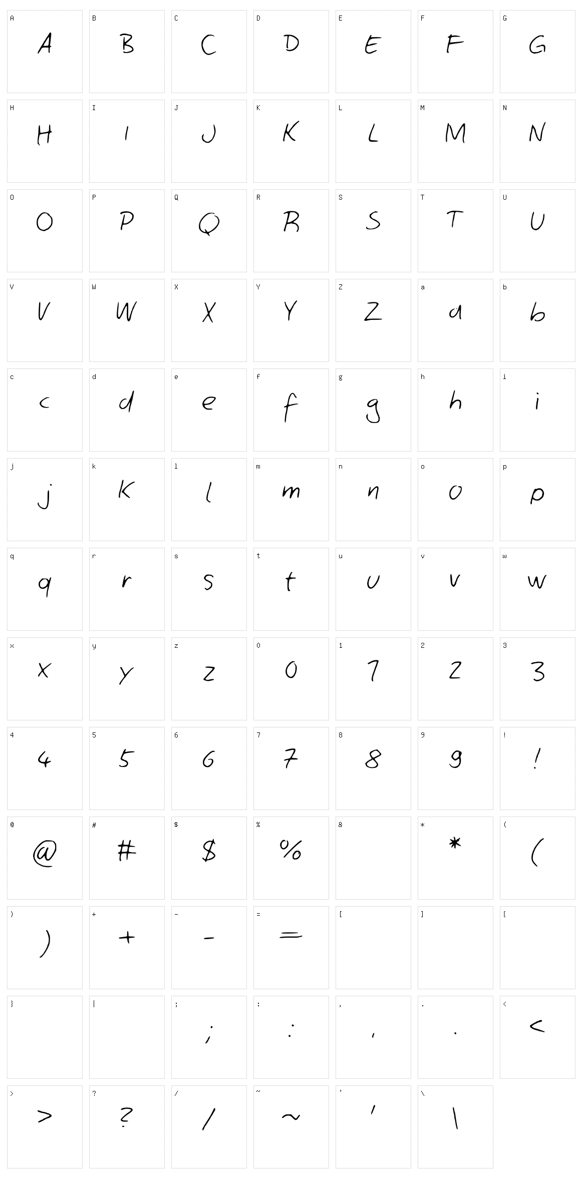 ComicJans Character Set