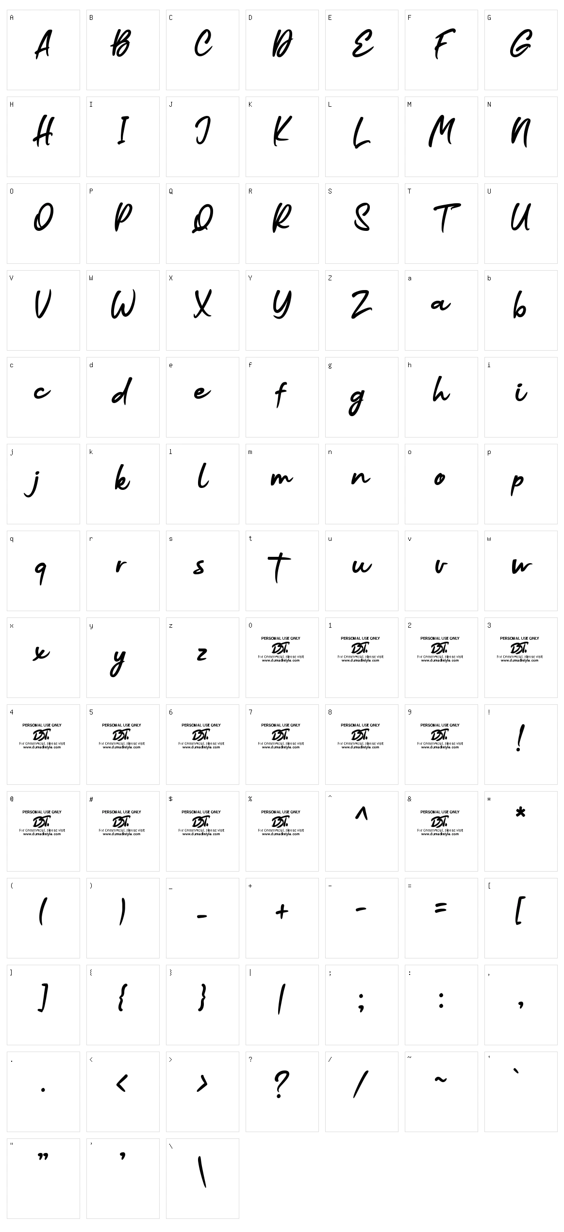 Common Rejection Character Set