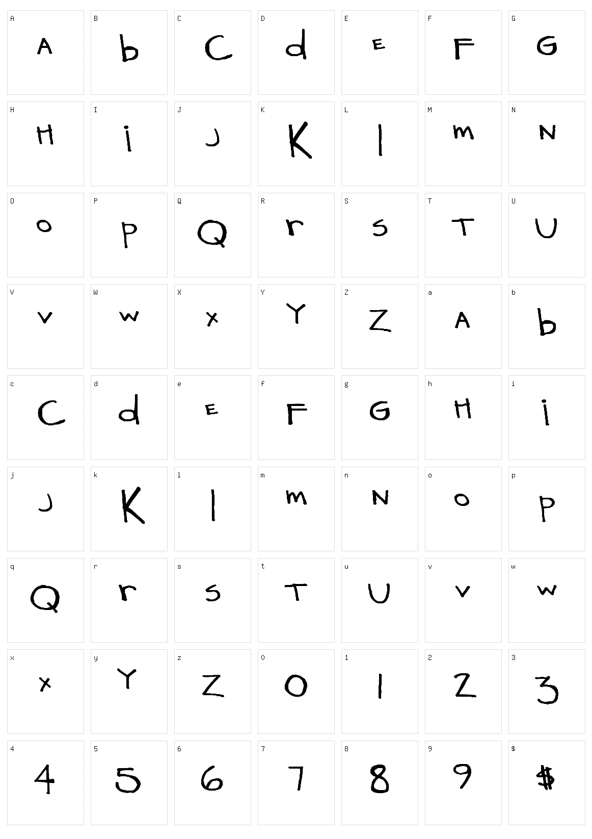 Company Problem Character Set