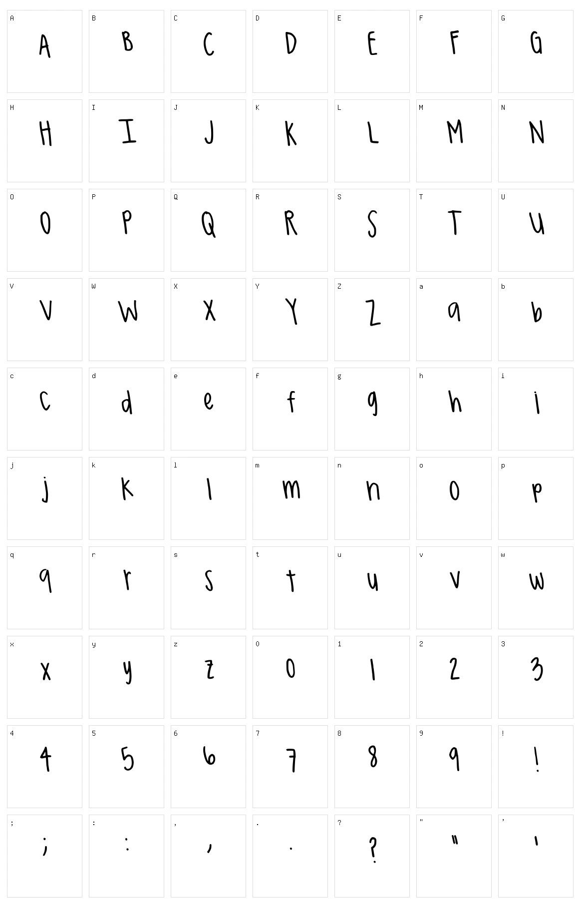Conrad Character Set