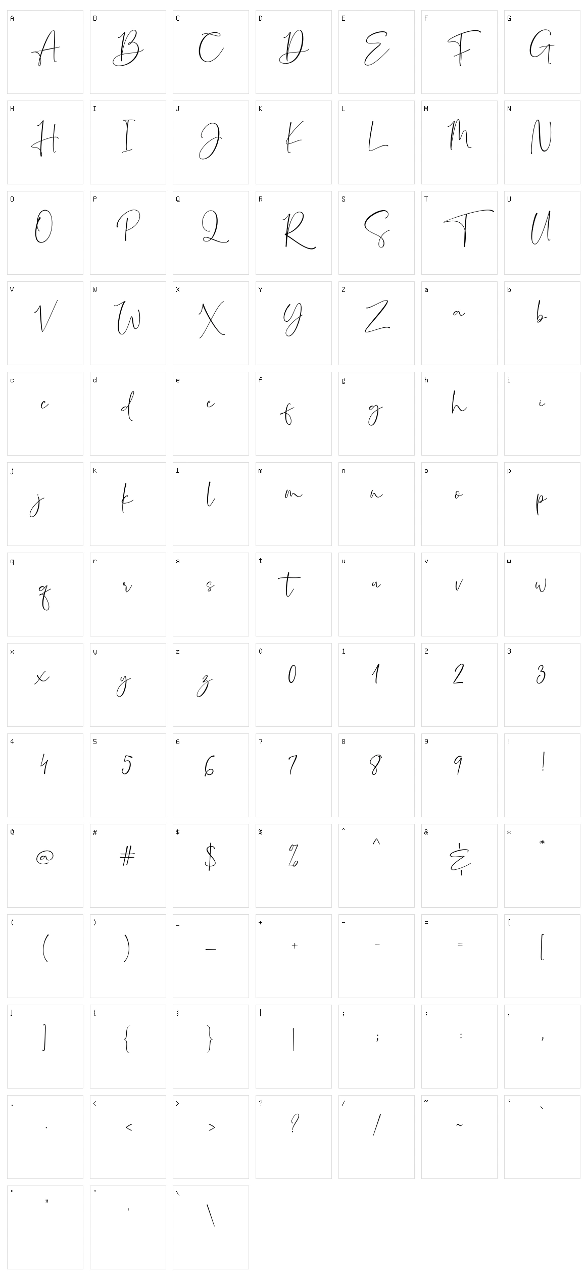 Costpretty Character Set