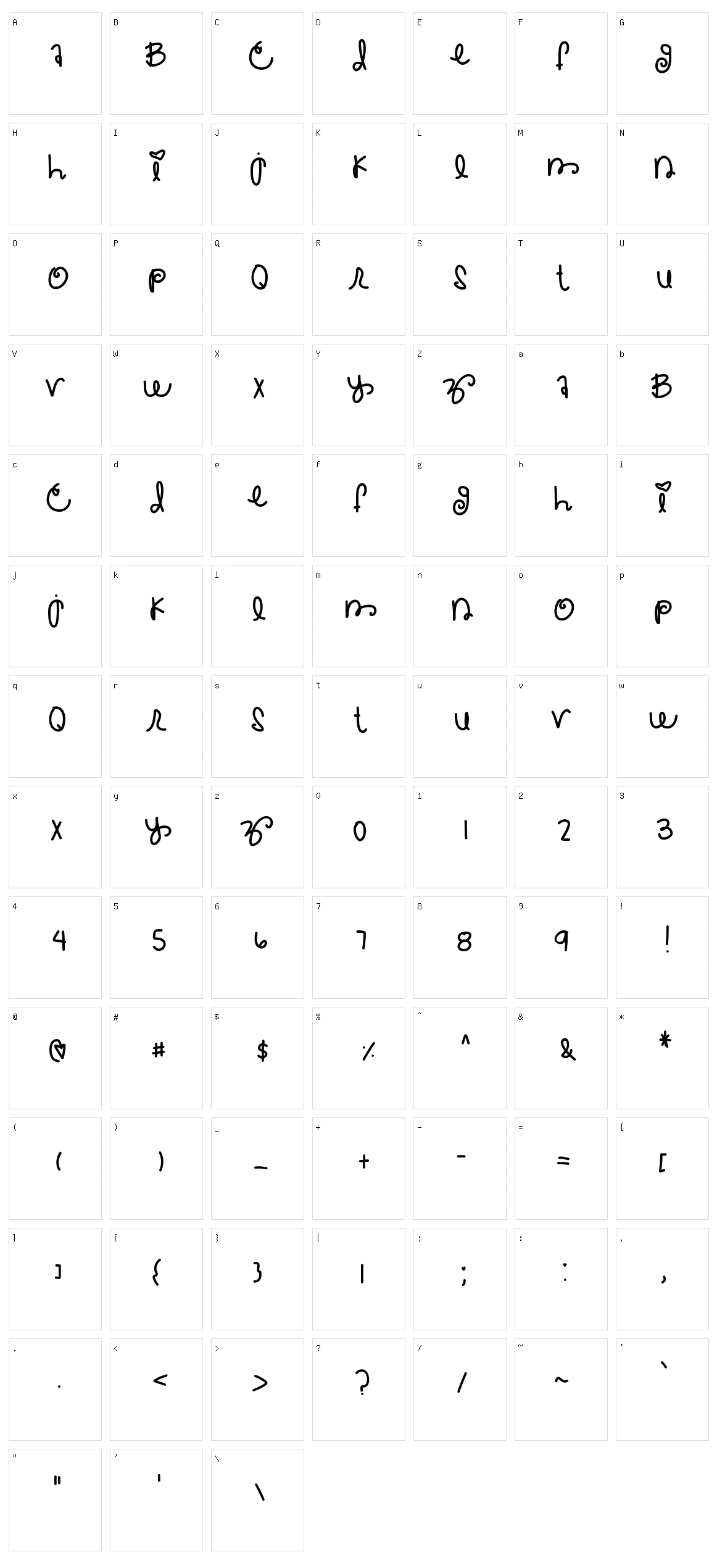 Cracked My Tooth Character Set