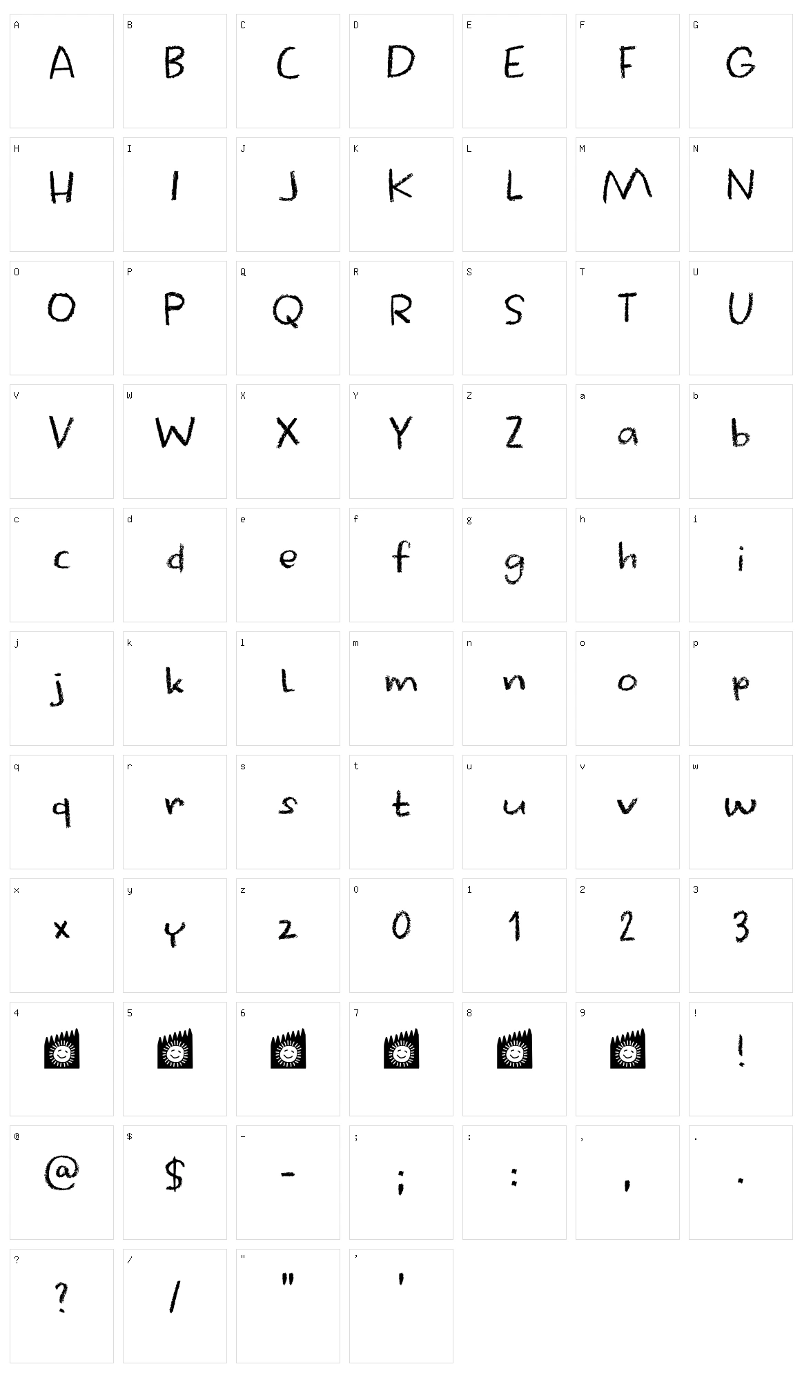 Crayon Works Character Set