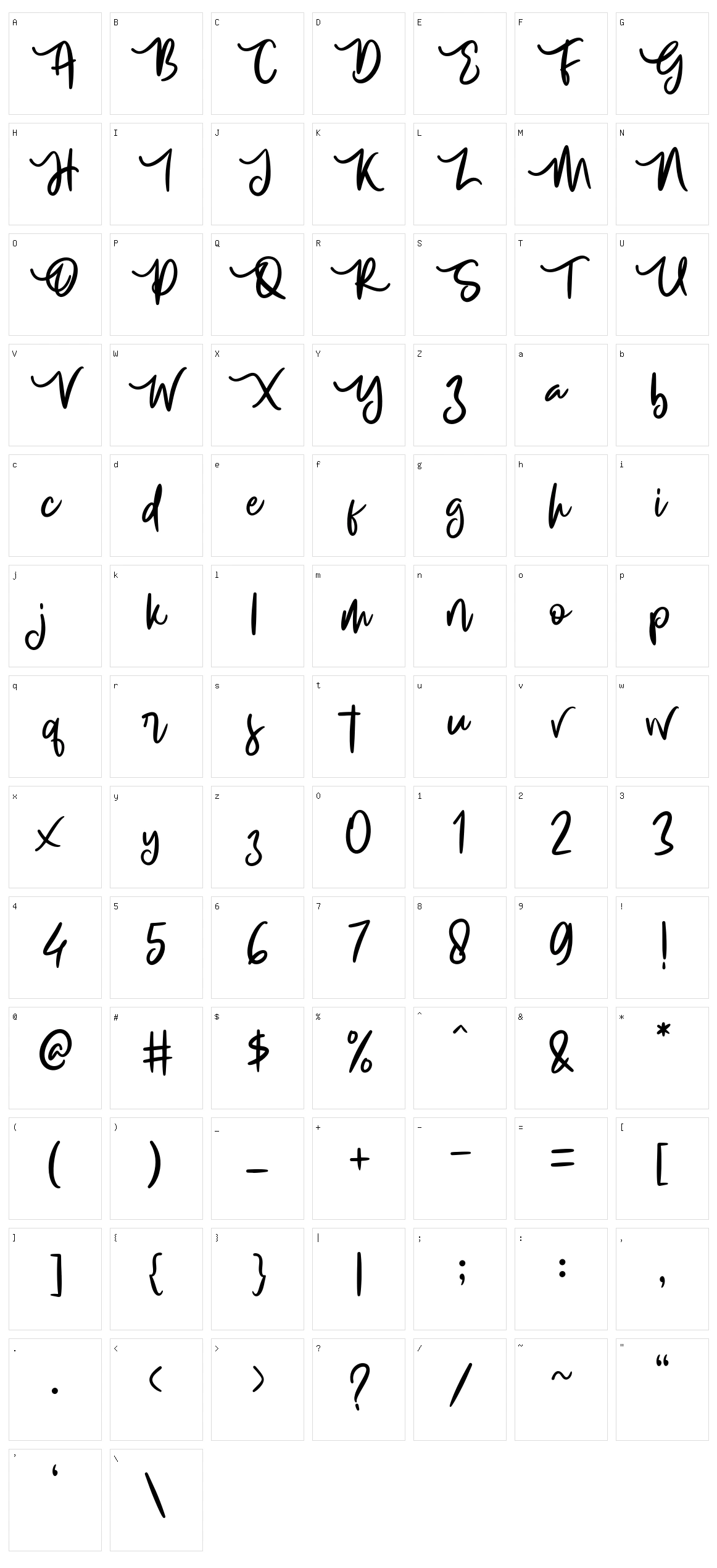 Creamy Buttermilk Character Set