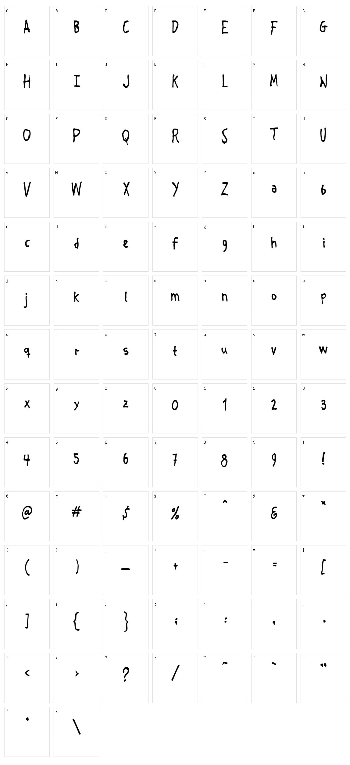 Crosspatchers Delight Character Set