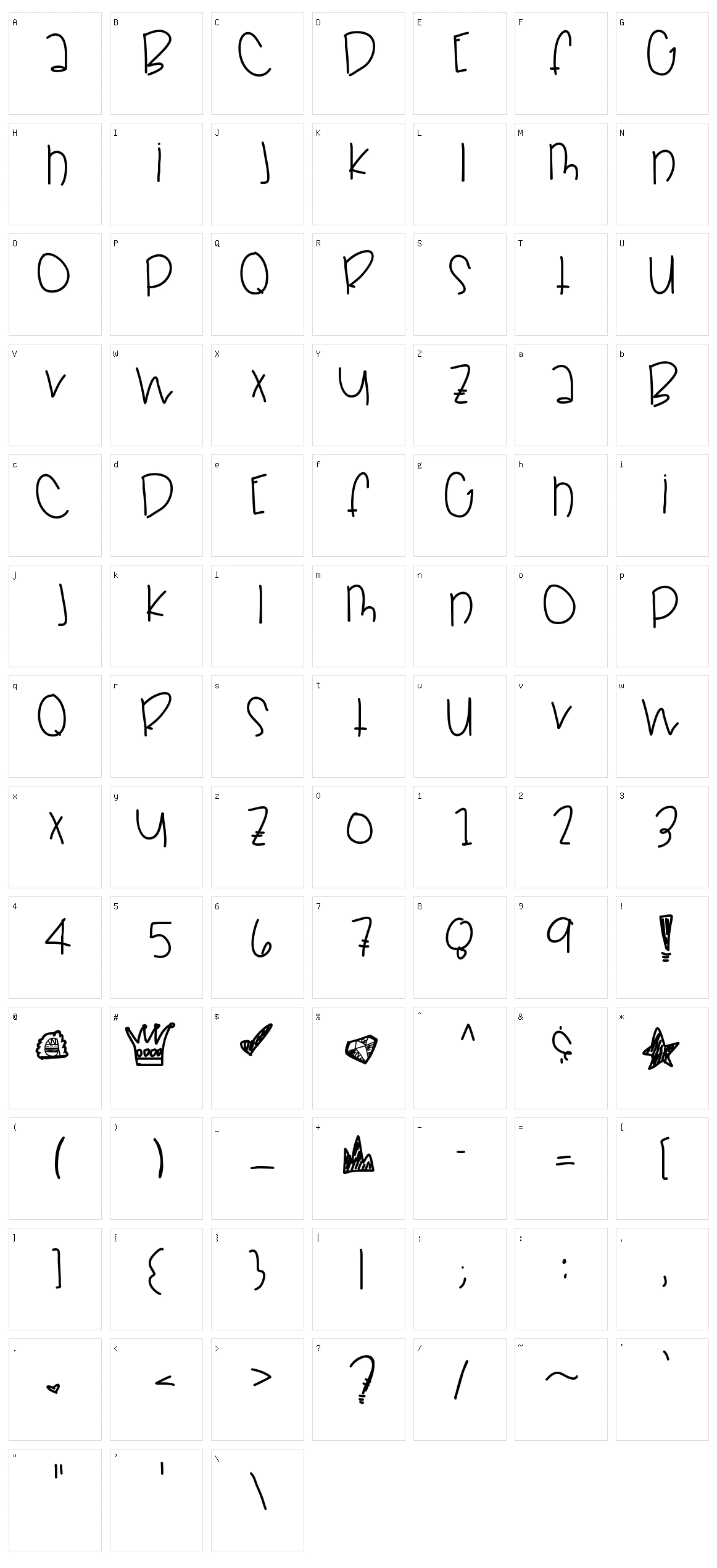 Crown Character Set