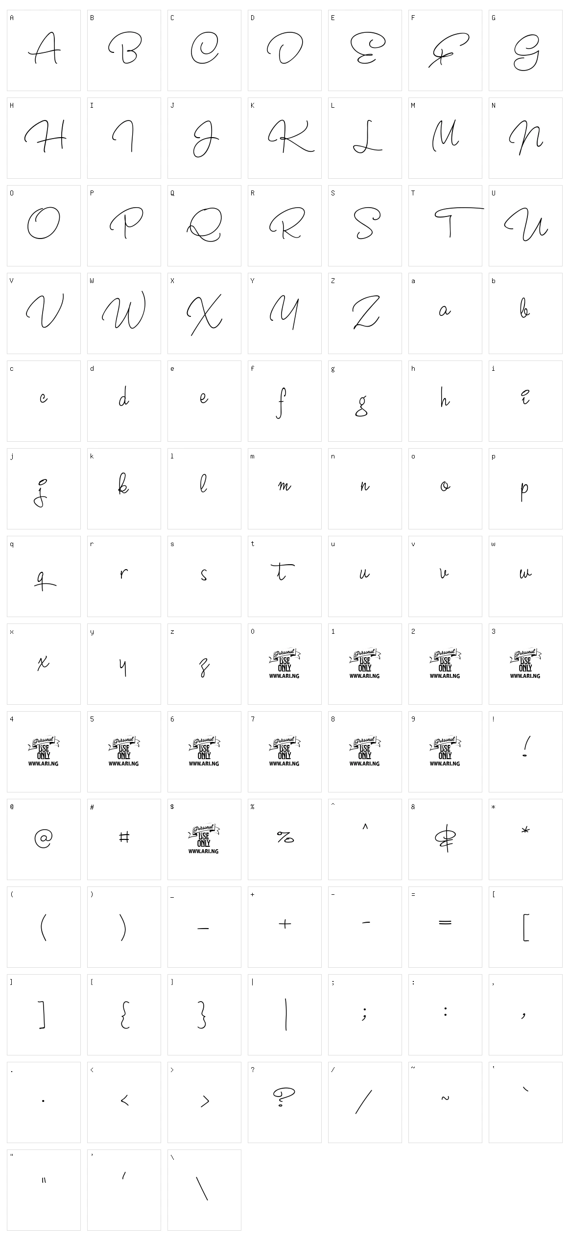 Crunchy Character Set