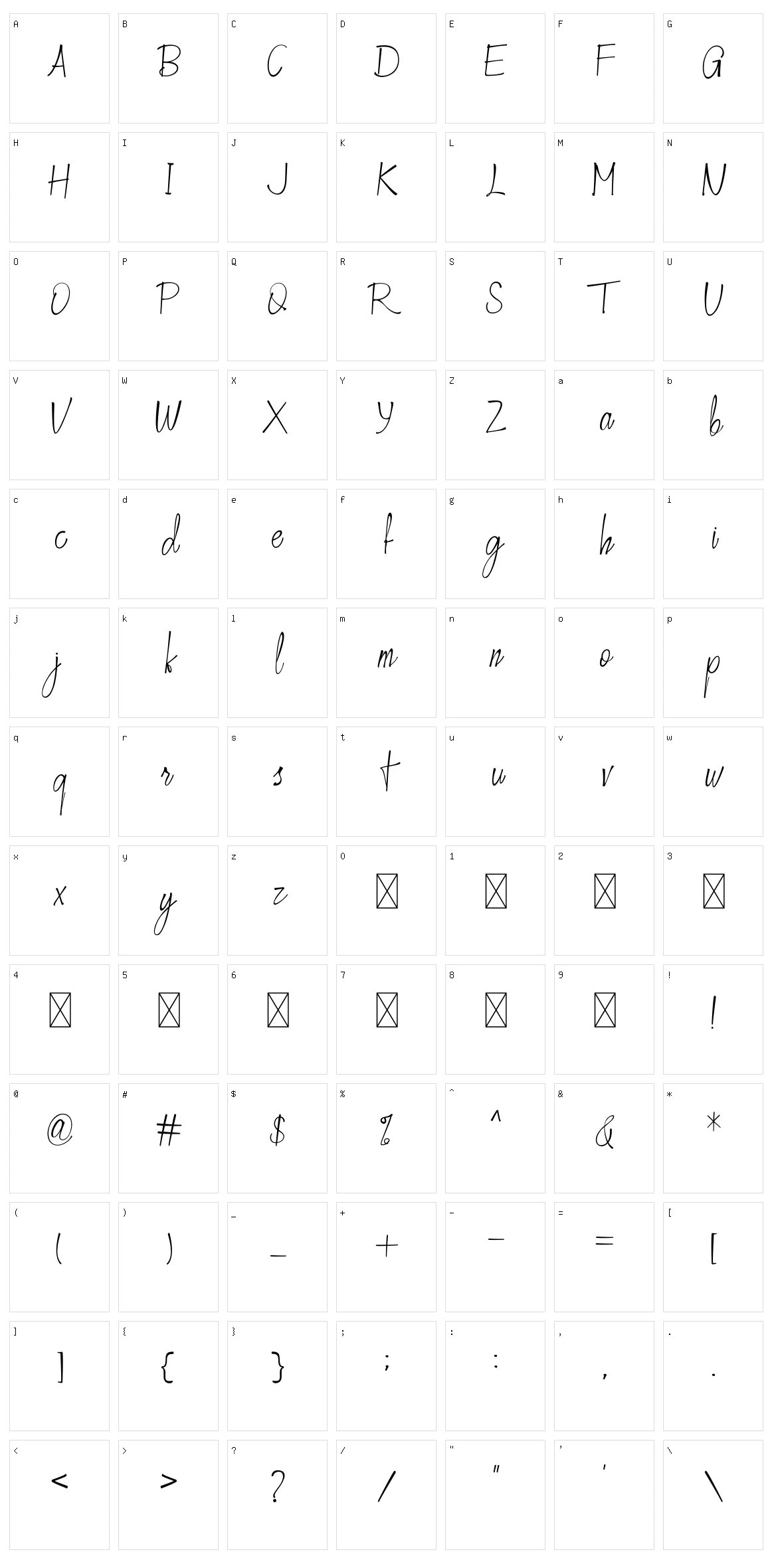 Crusthi Ozaliea Character Set