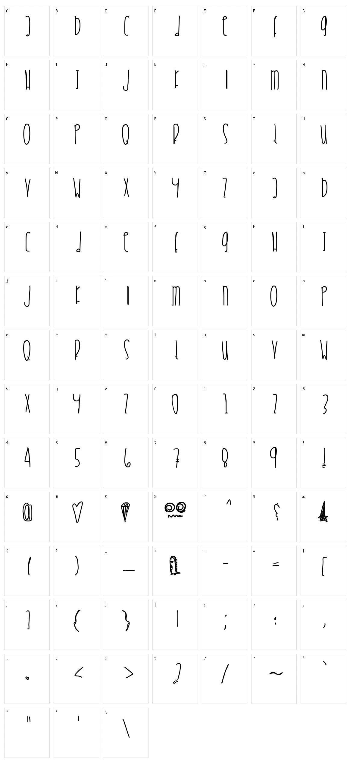 Crystal Blue Persuasion Character Set