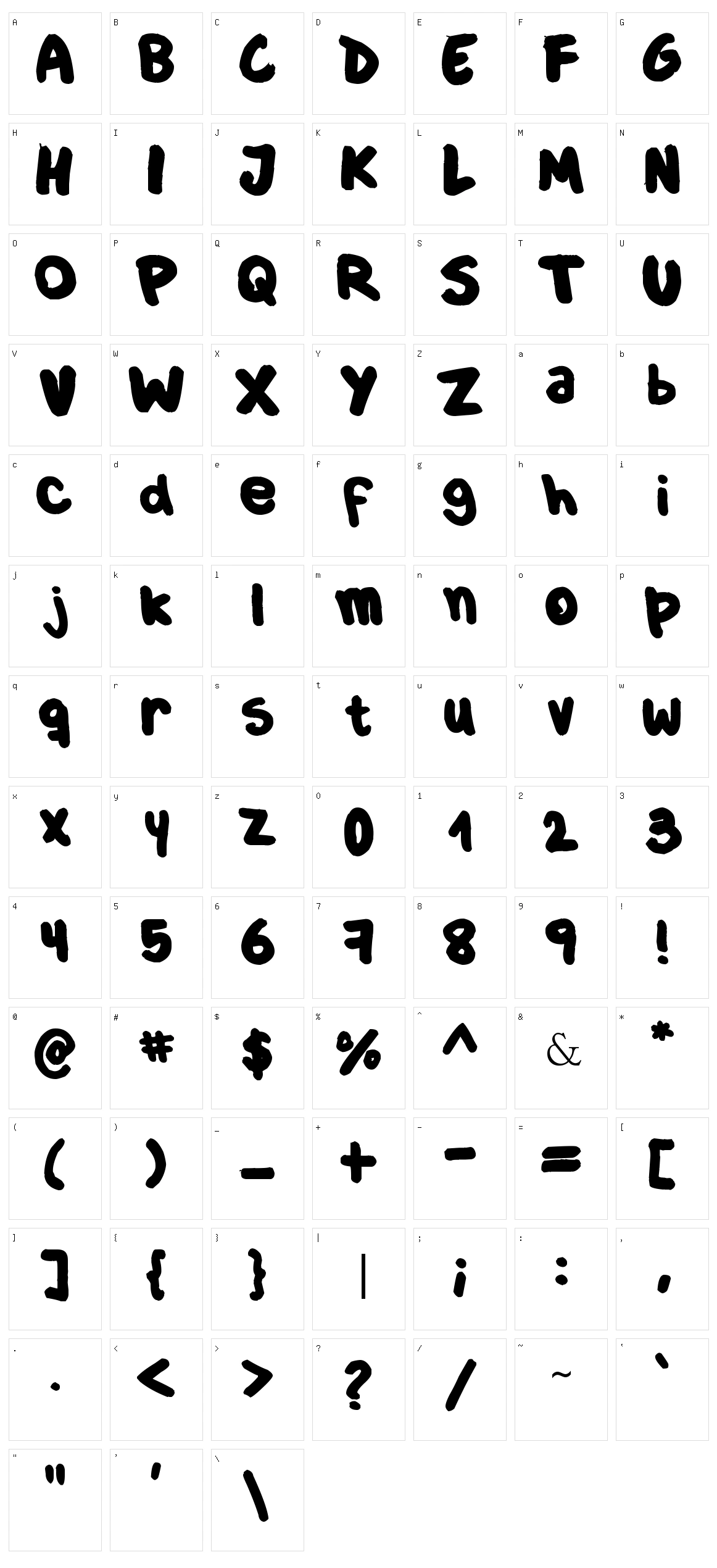 Culia Character Set