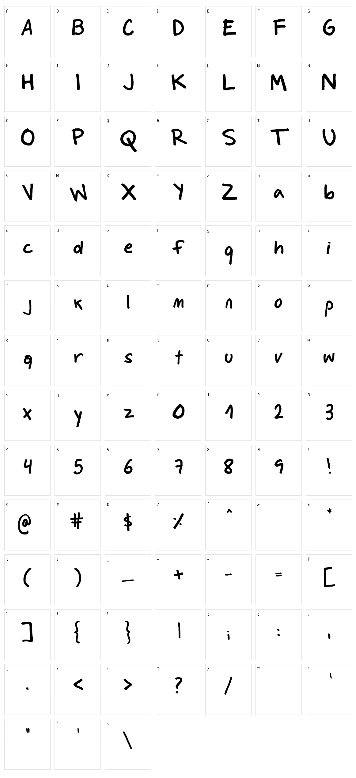 Culita Character Set