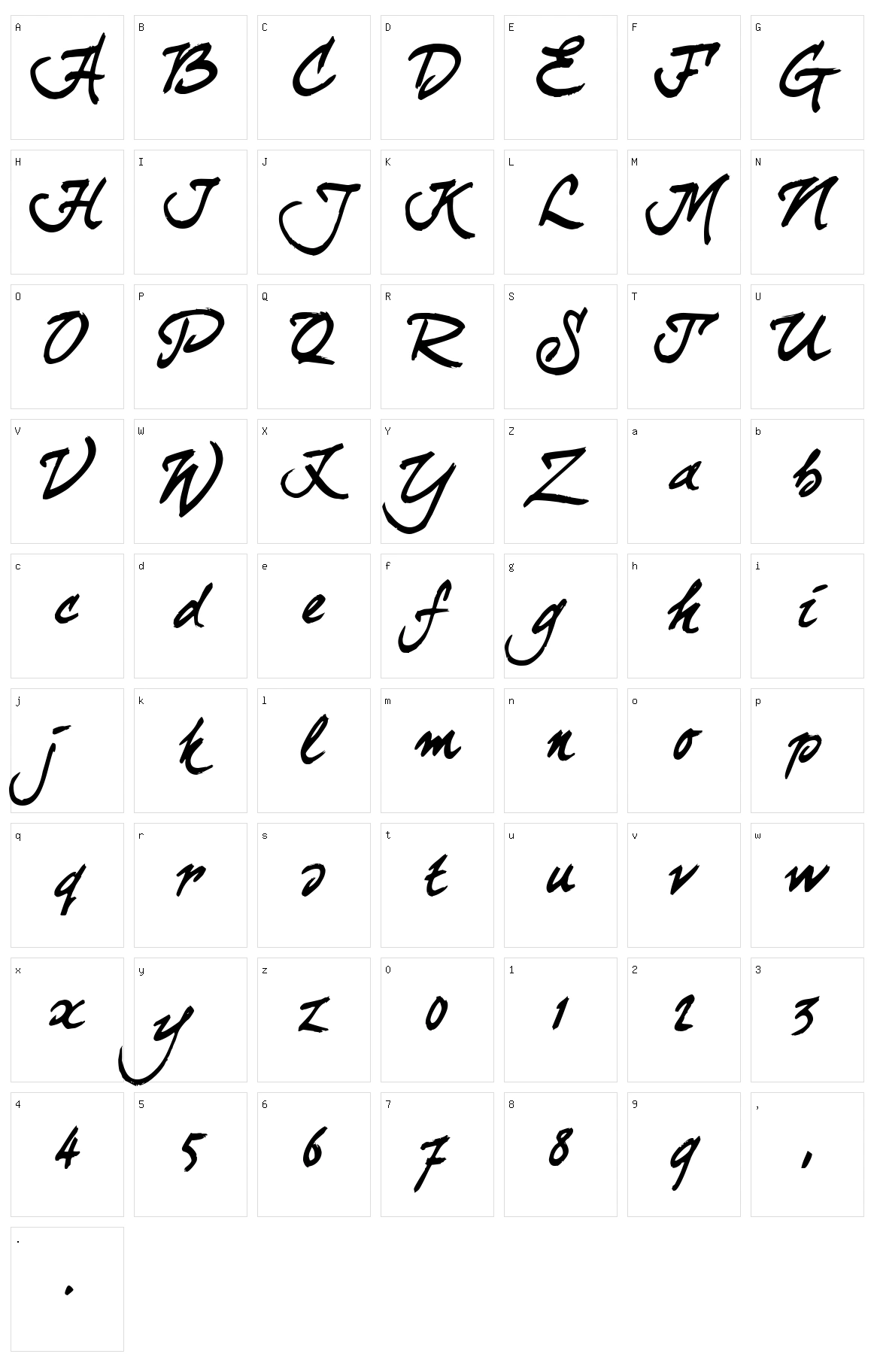 Curly Joe Character Set