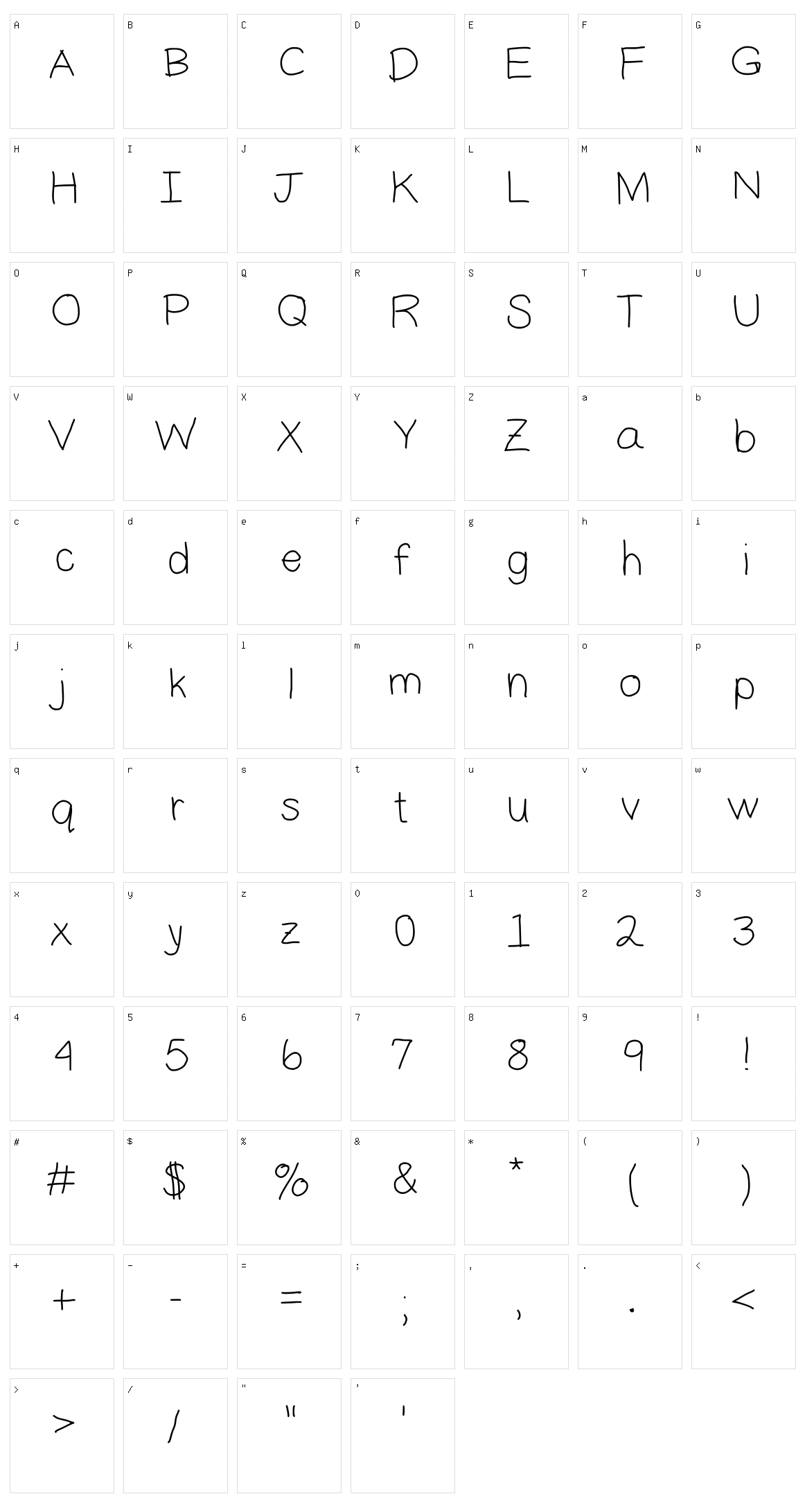 Daddy 2 Character Set