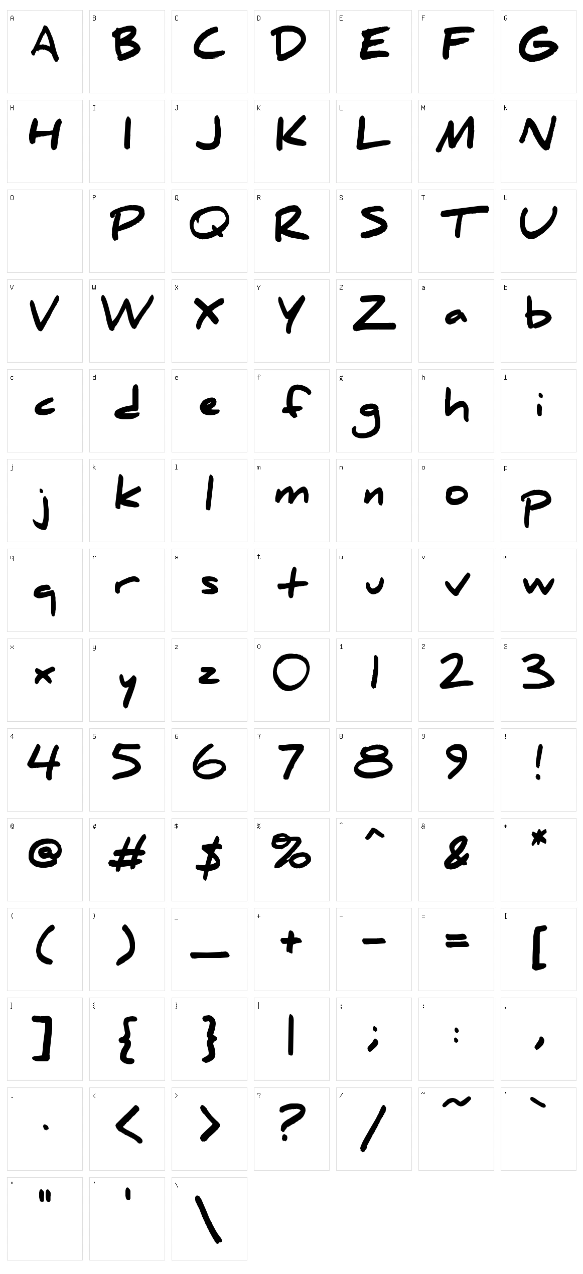 Daniel Character Set