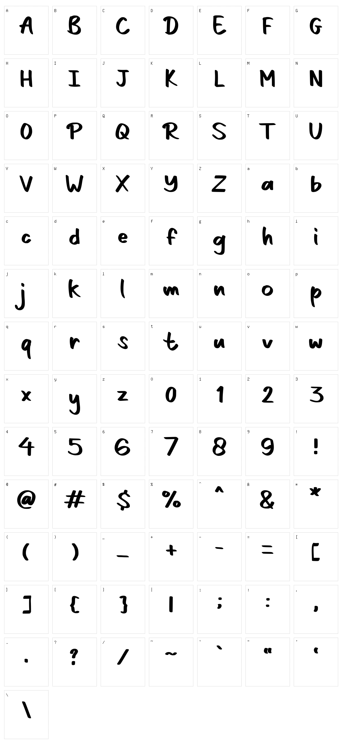 Danila Character Set