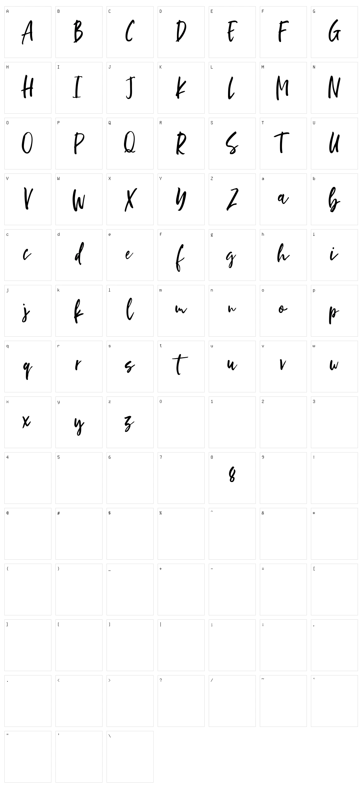 Darkside Character Set